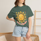 Sober & Grateful Heavyweight T-Shirt – Sunrise Graphic
