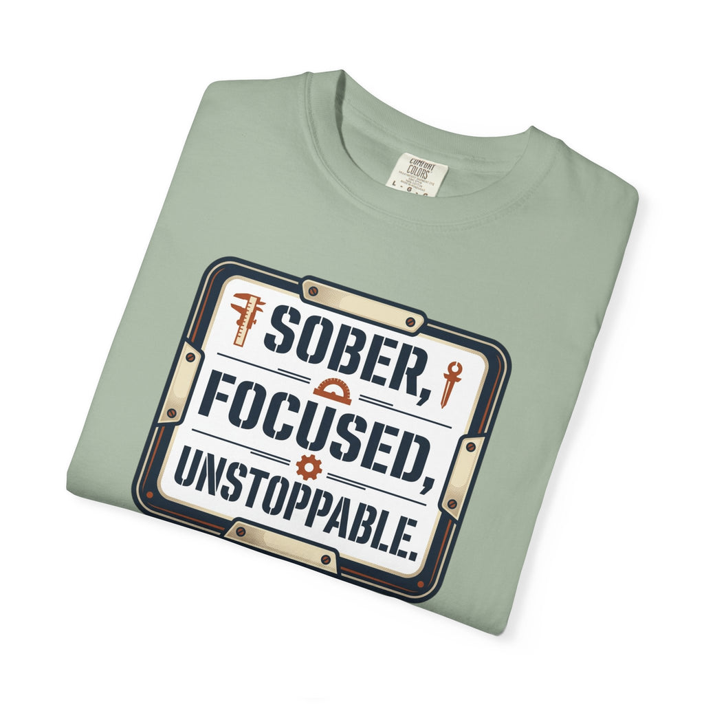 Sober Focused Unstoppable Graphic Tee – Relaxed Fit