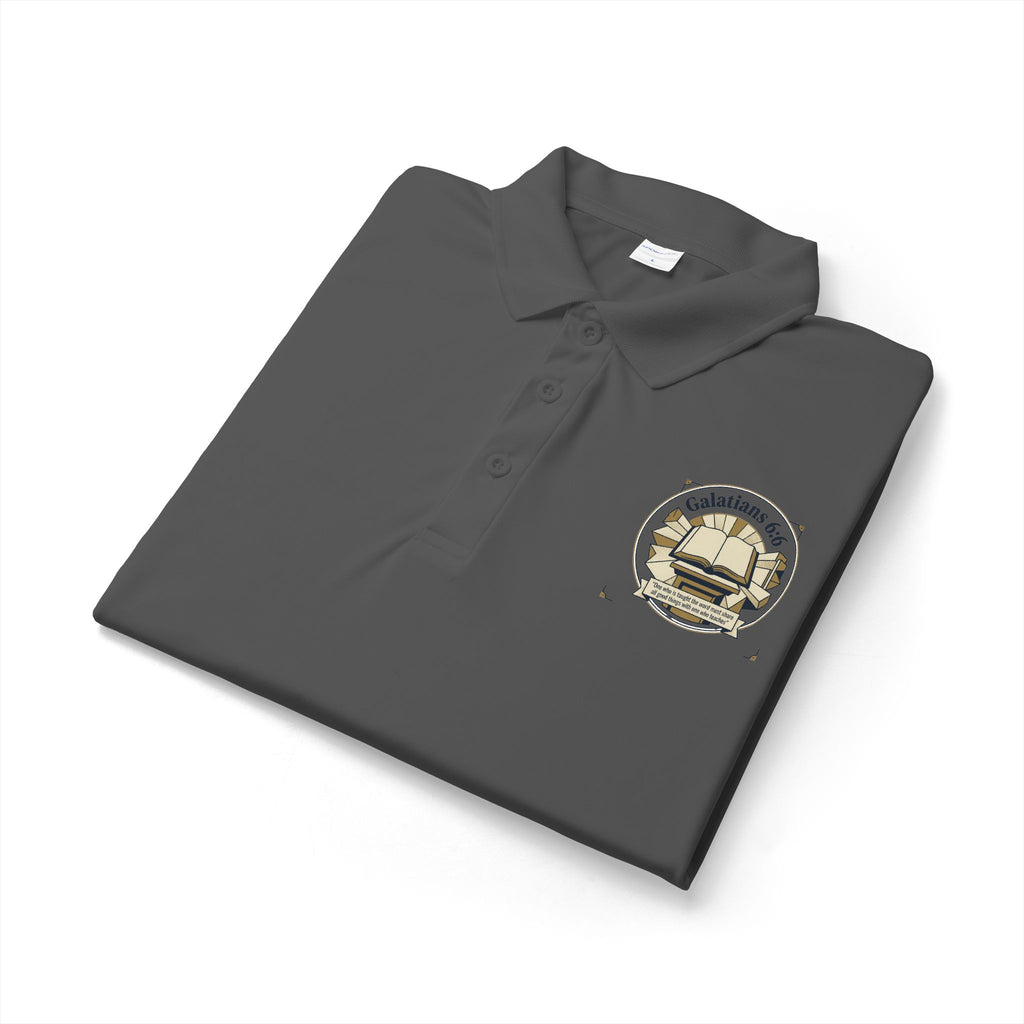 Bible Verse Polo Shirt – Lightweight Faith-Inspired Top