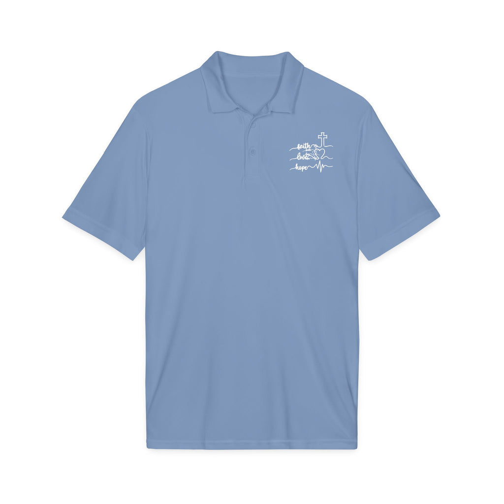Faith Heartbeat Christian Polo Shirt – Lightweight Performance