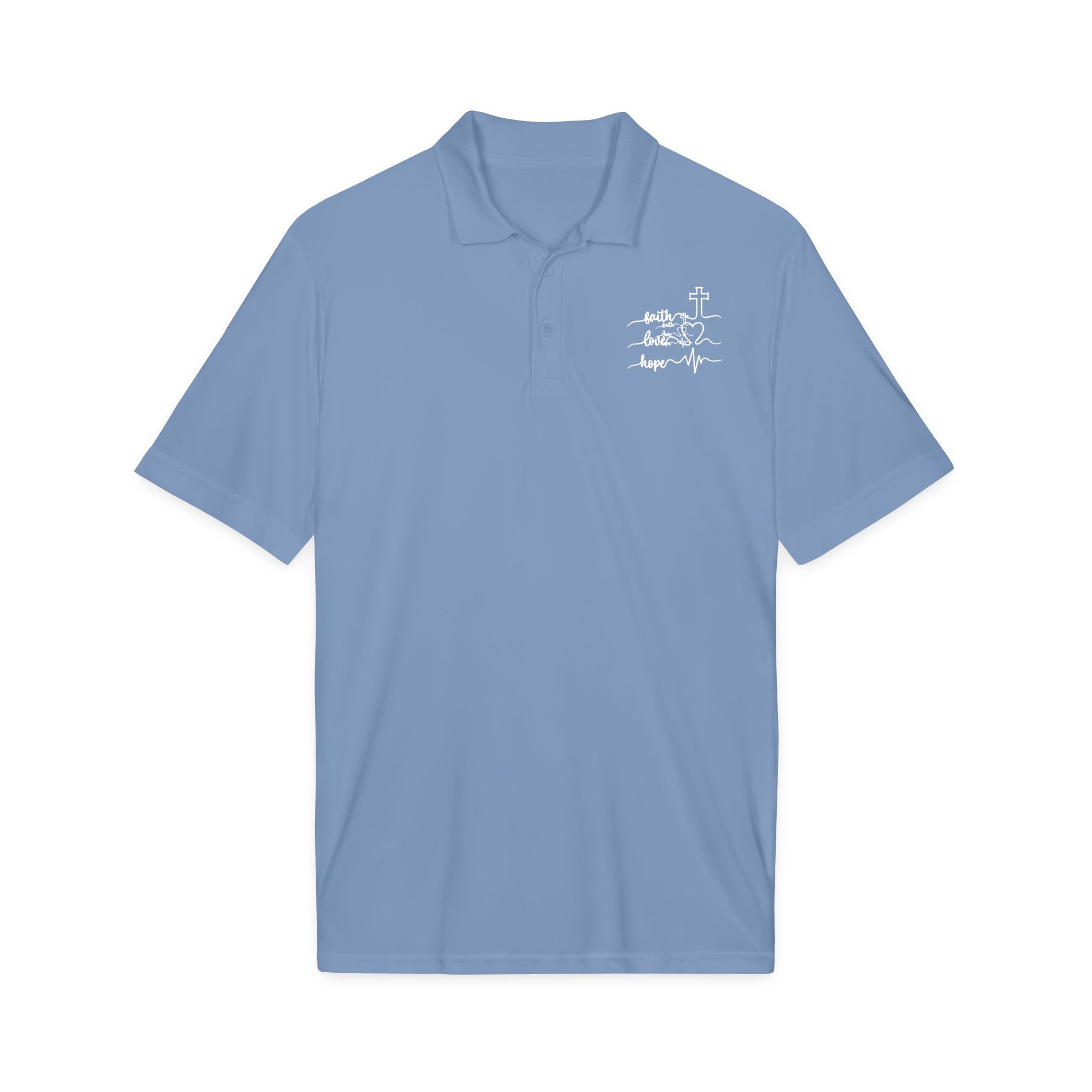 Faith Heartbeat Christian Polo Shirt – Lightweight Performance