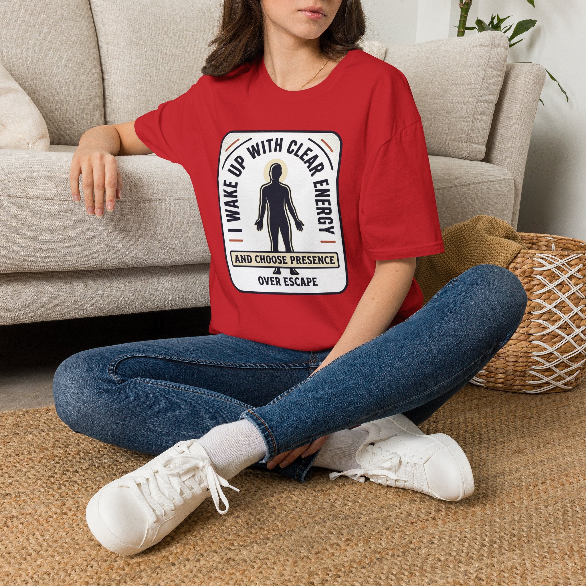 I Wake Up With Clear Energy Mindful Graphic T-Shirt