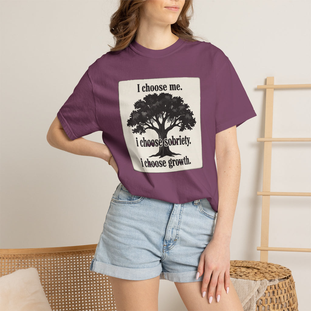 Sobriety Recovery T-Shirt – I Choose Me Tree Design