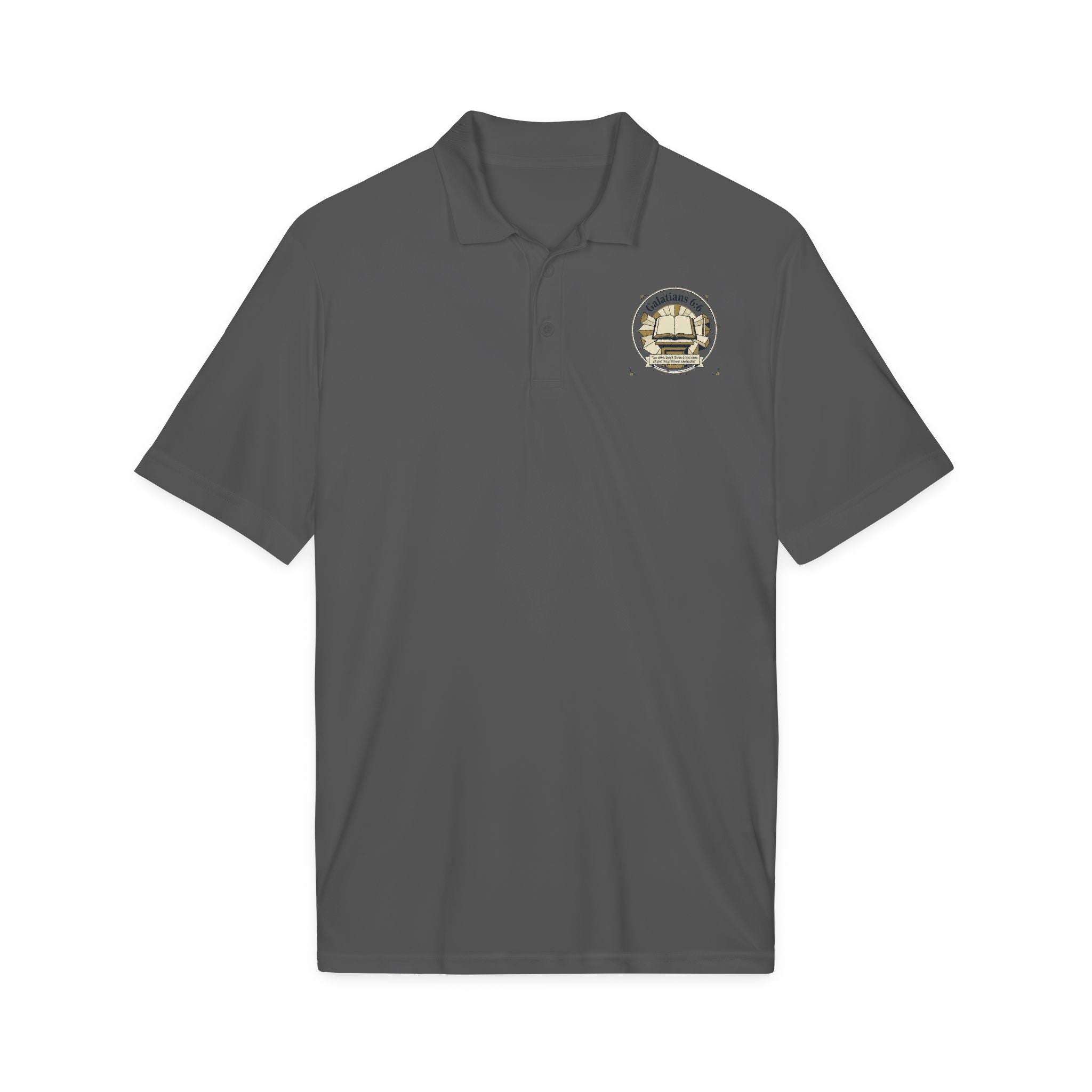 Bible Verse Polo Shirt – Lightweight Faith-Inspired Top