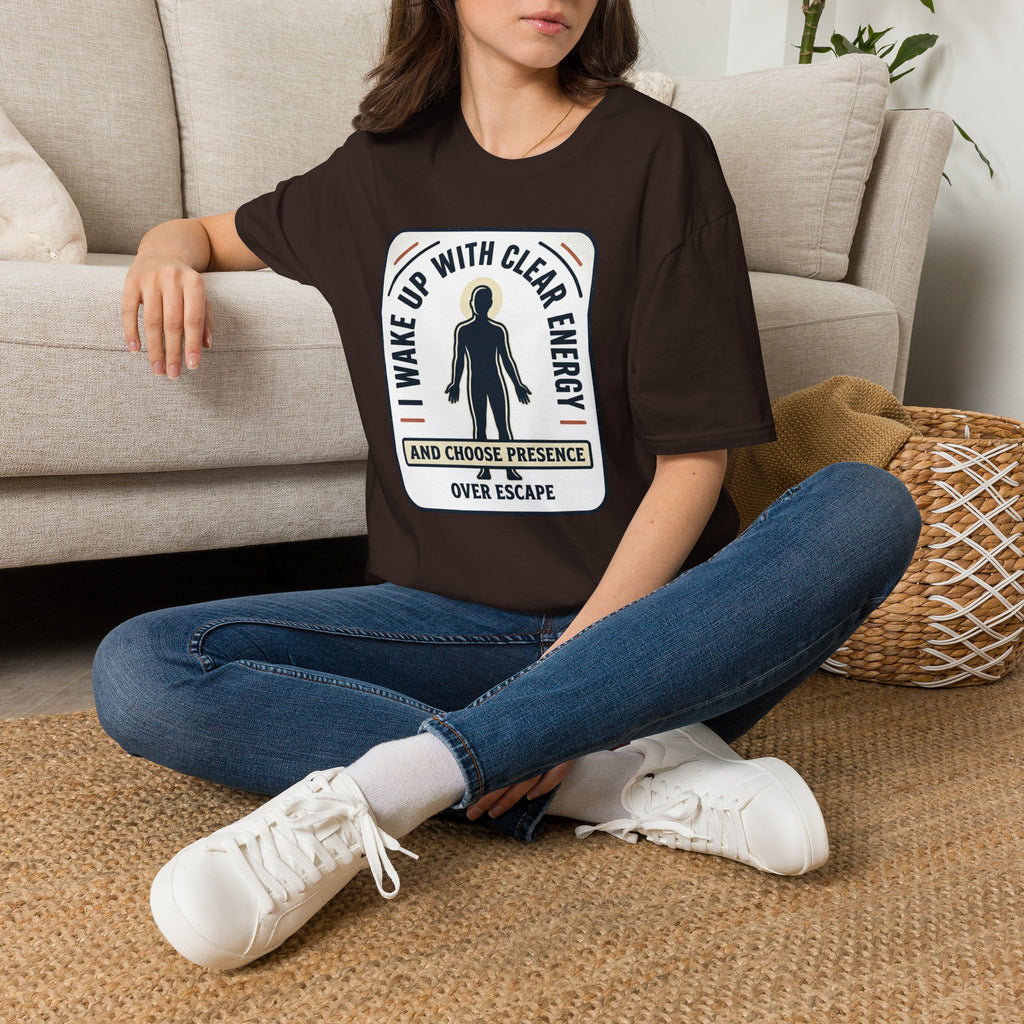 I Wake Up With Clear Energy Mindful Graphic T-Shirt