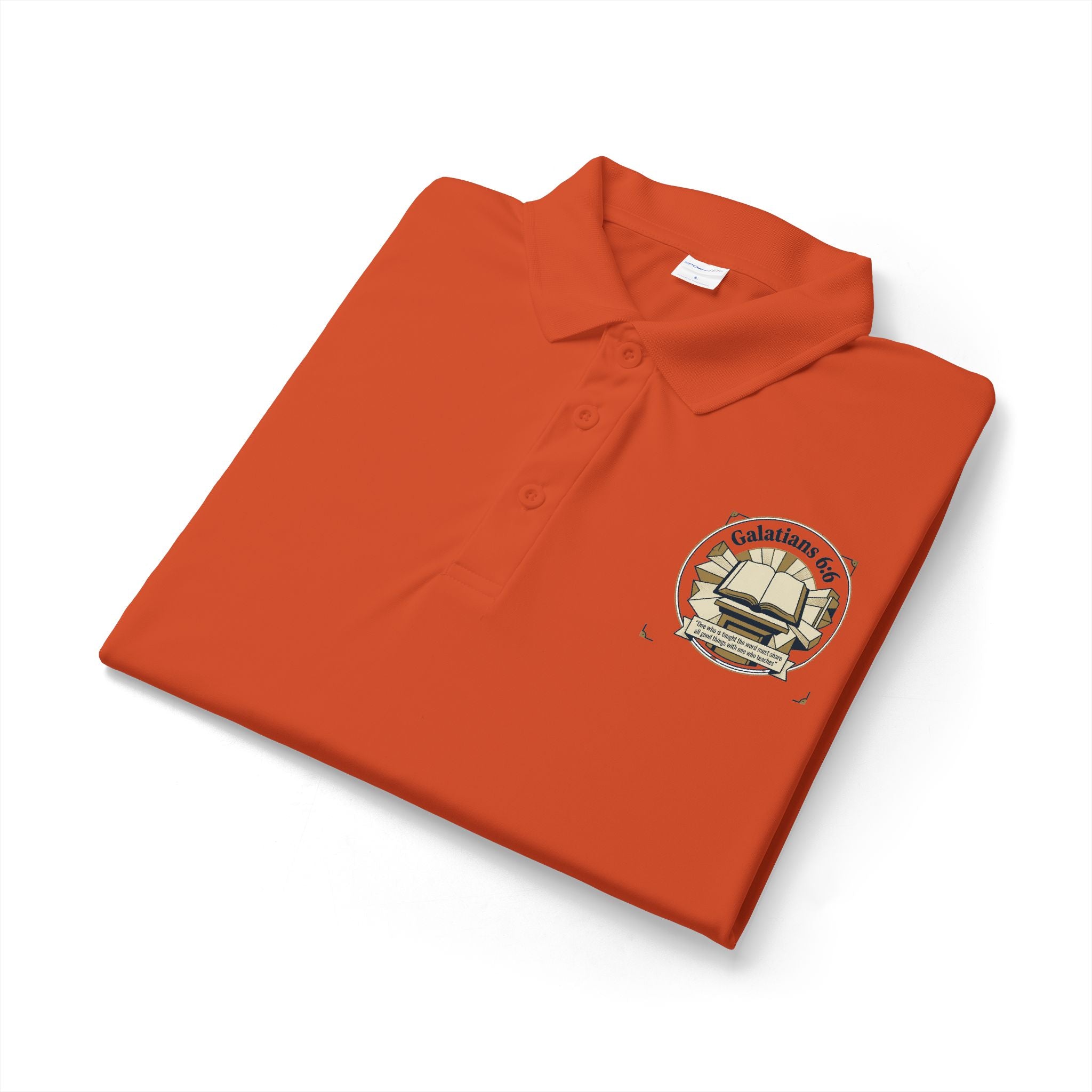 Bible Verse Polo Shirt – Lightweight Faith-Inspired Top