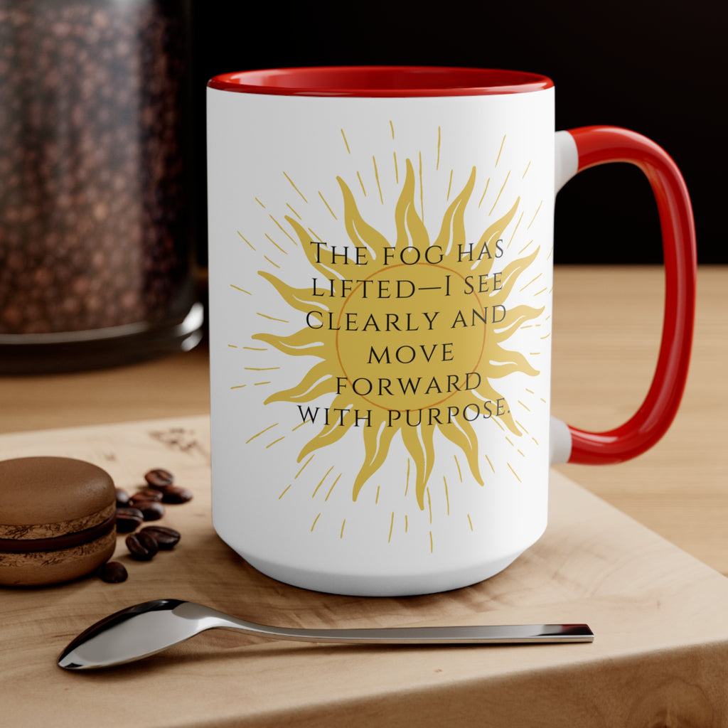 Sober Clarity Ceramic Accent Mug – Mindful Daily Reminder