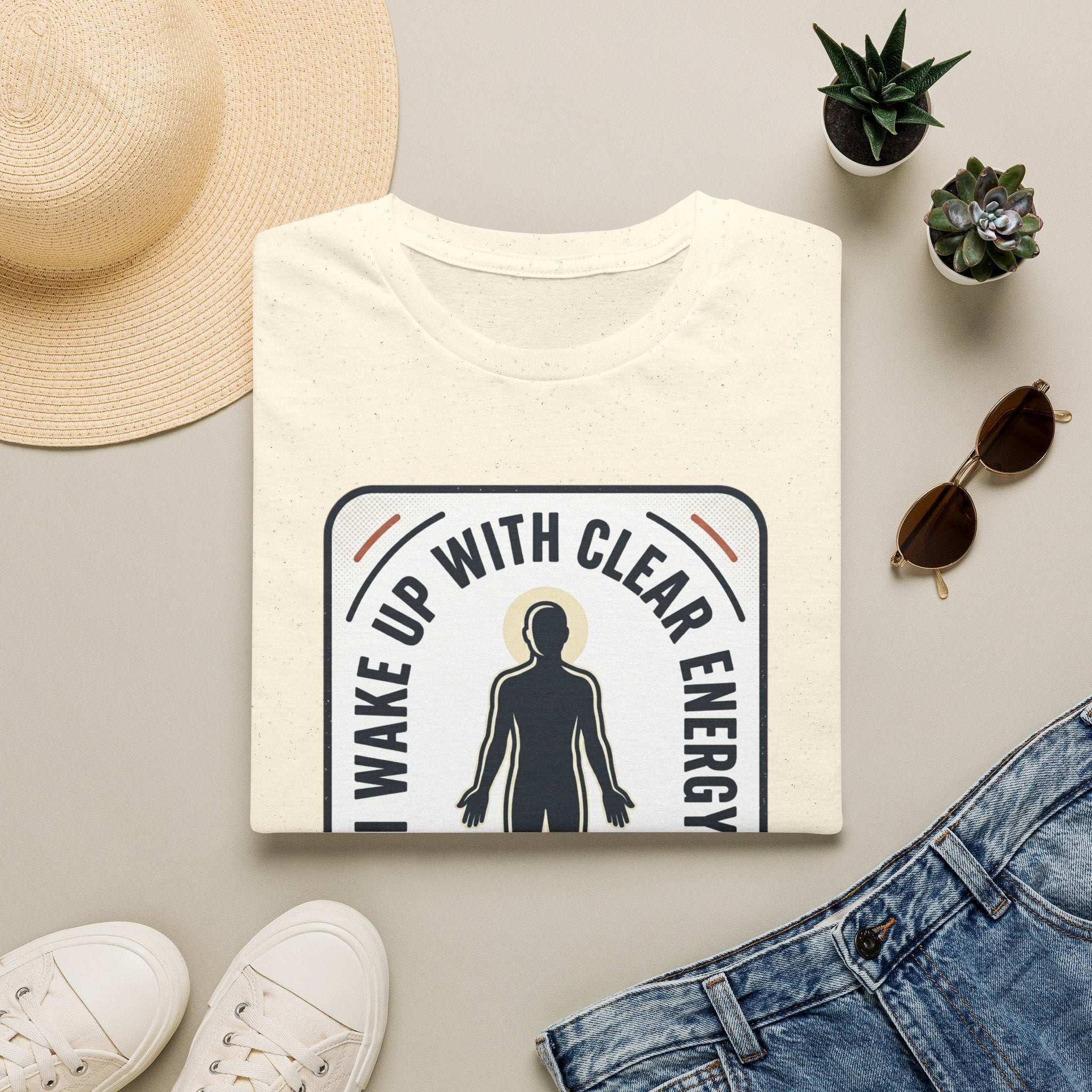 I Wake Up With Clear Energy Mindful Graphic T-Shirt
