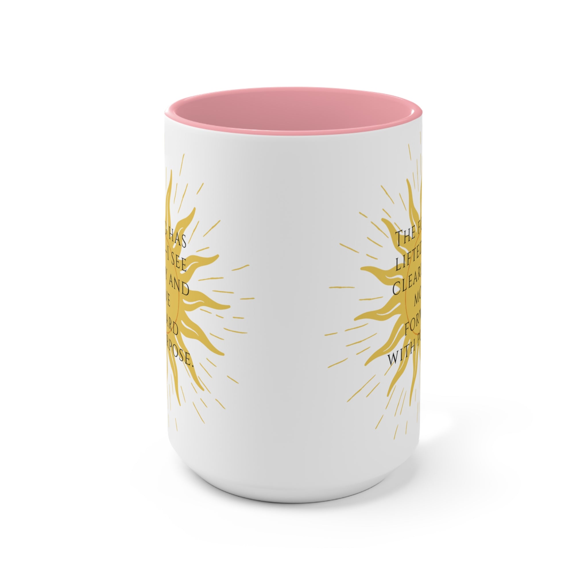 Sober Clarity Ceramic Accent Mug – Mindful Daily Reminder