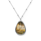 Recovery Oval Necklace — 'Recapture Life and Love' Sobriety Inspirational Pendant