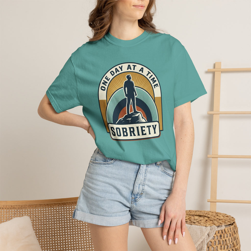 Living Sober Grateful Reminder Heavyweight T-Shirt