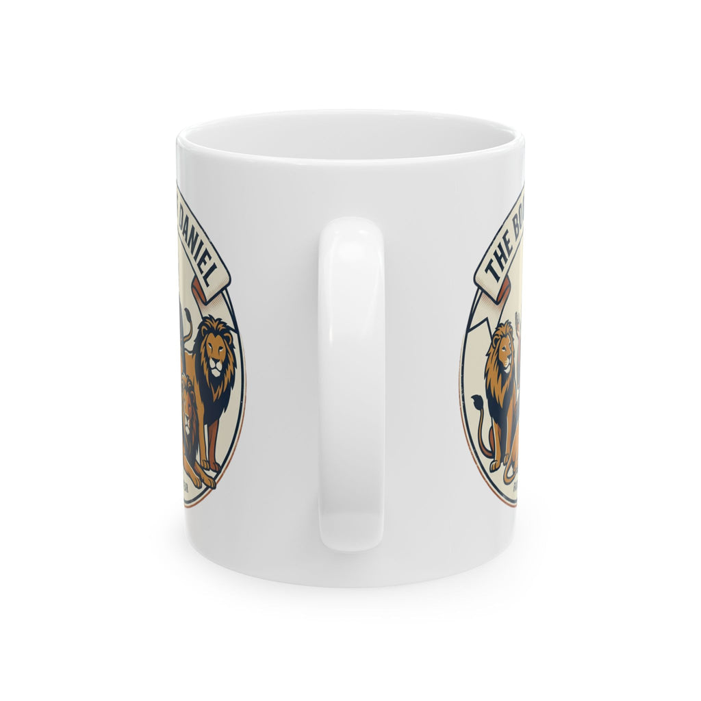 Vintage Lion Crest Ceramic Coffee Mug