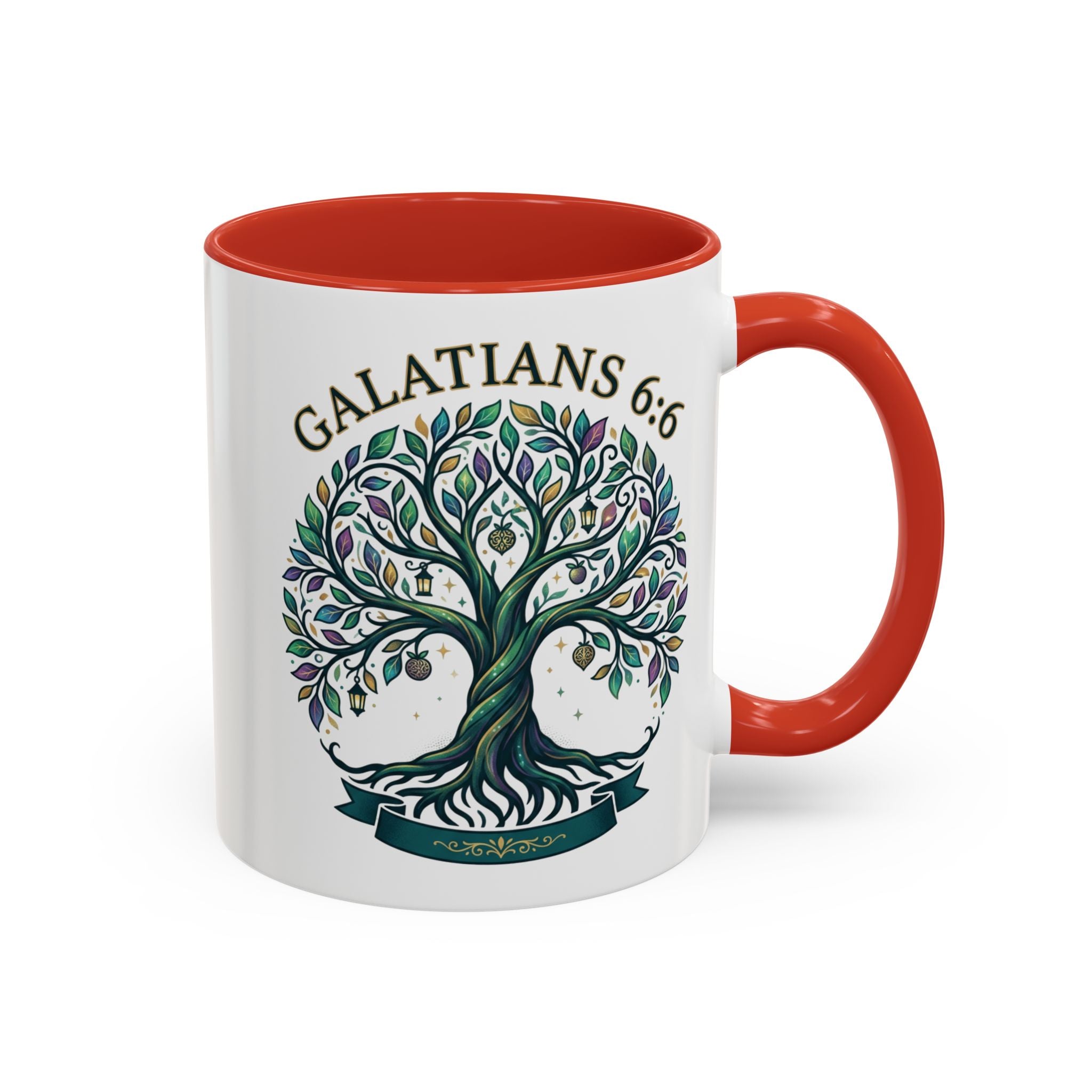 With Godliness There Is Contentment Christian Mug