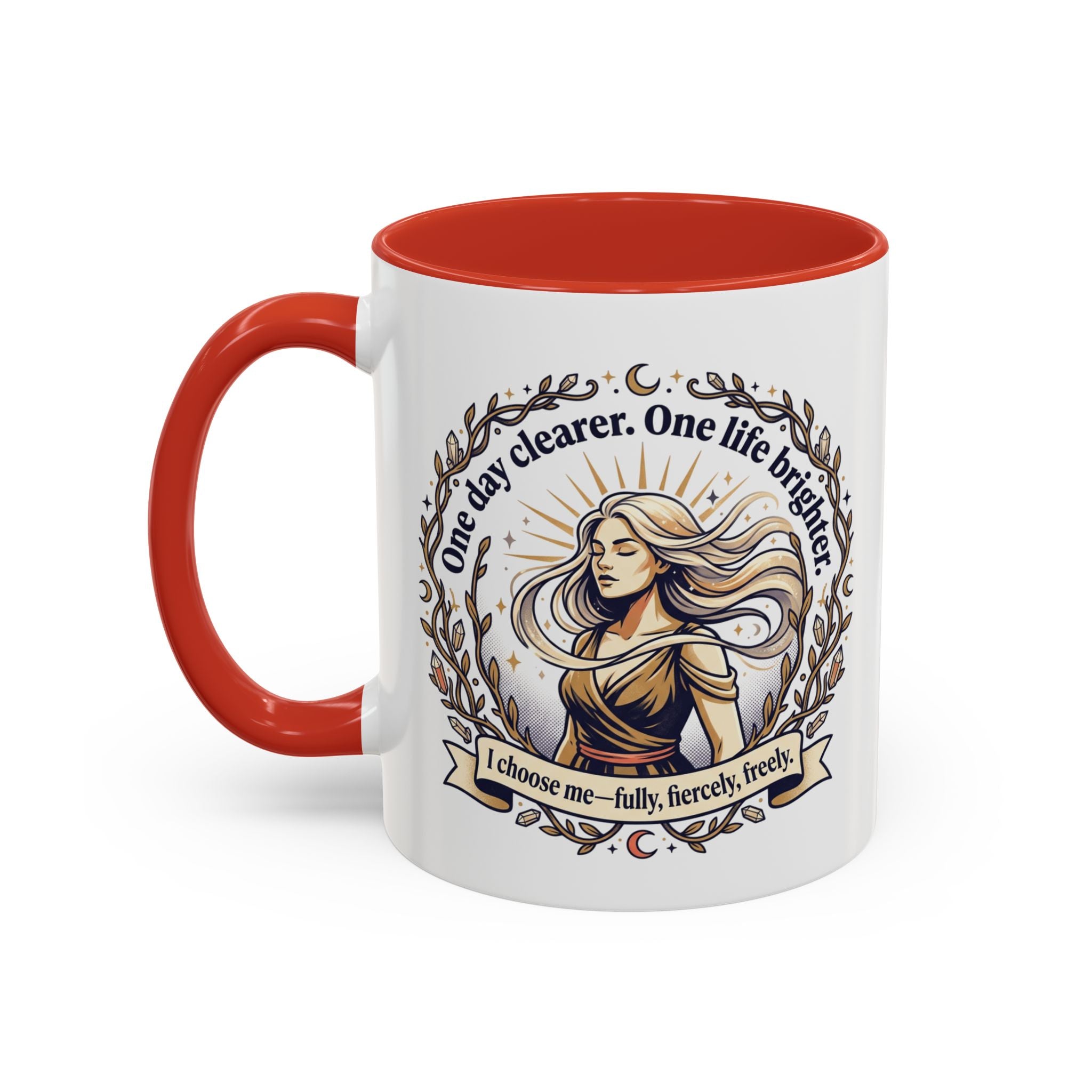 Inspirational Feminine Coffee Mug – Motivational Quote Design