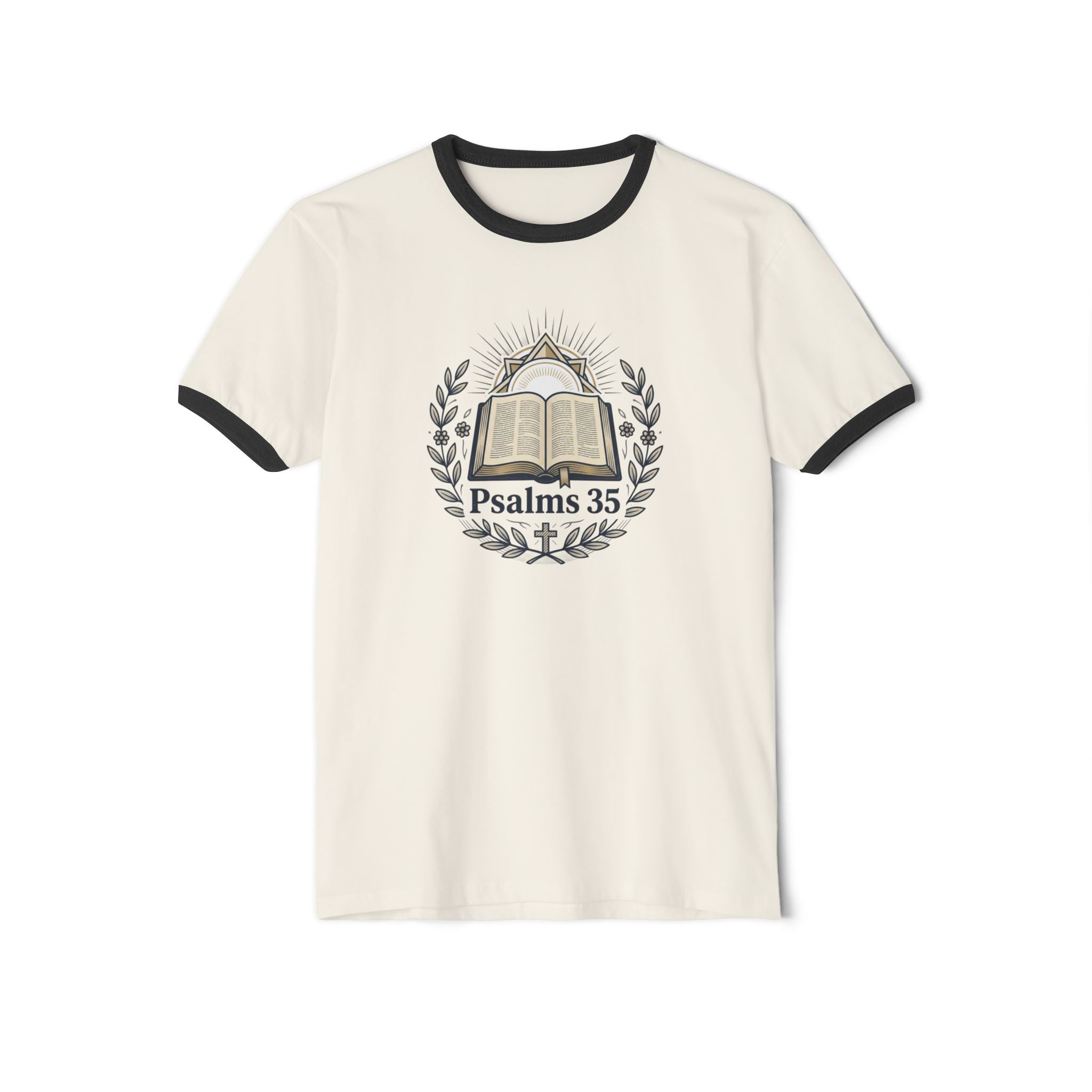 “God Goes With You” Christian Cotton Ringer T-Shirt