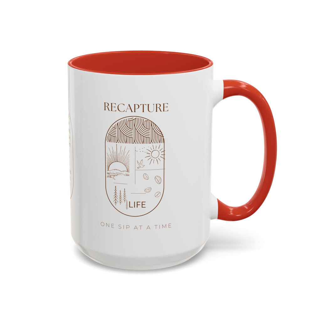 Thankful for Being Sober Recovery Accent Coffee Mug