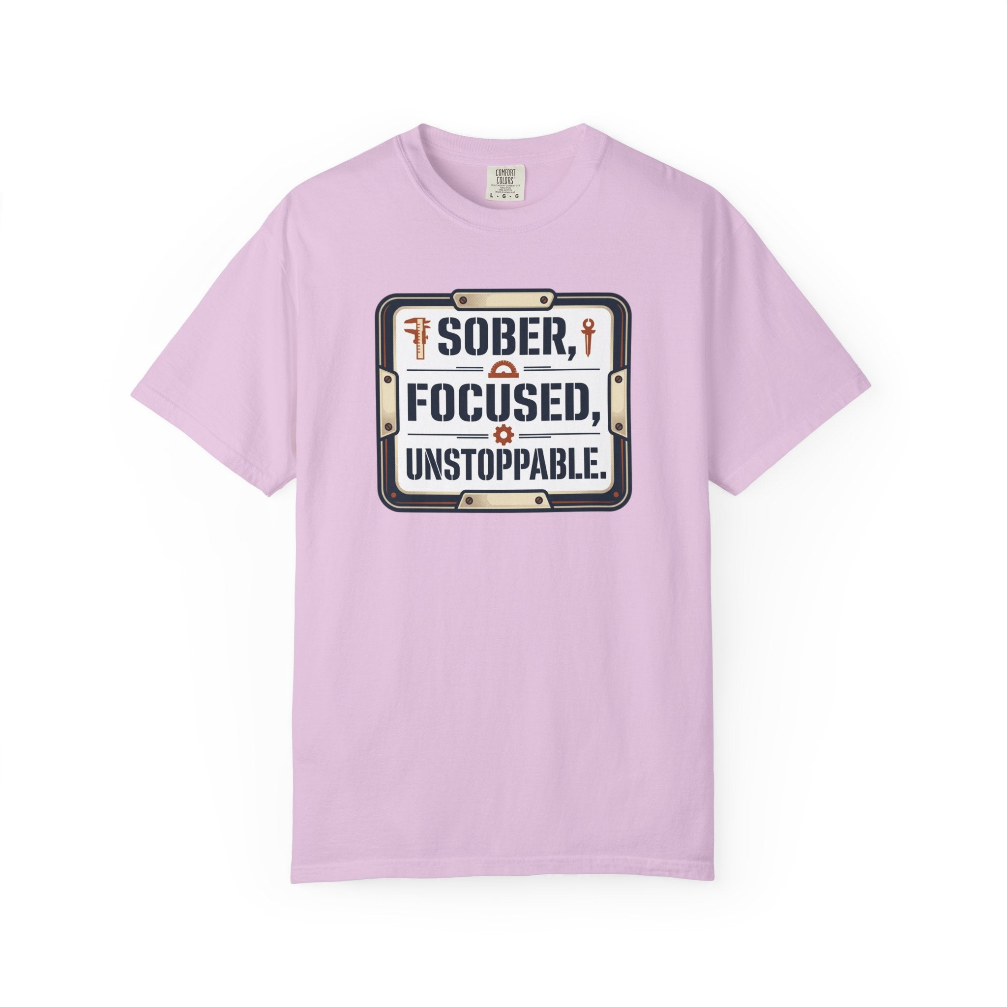 Sober Focused Unstoppable Graphic Tee – Relaxed Fit