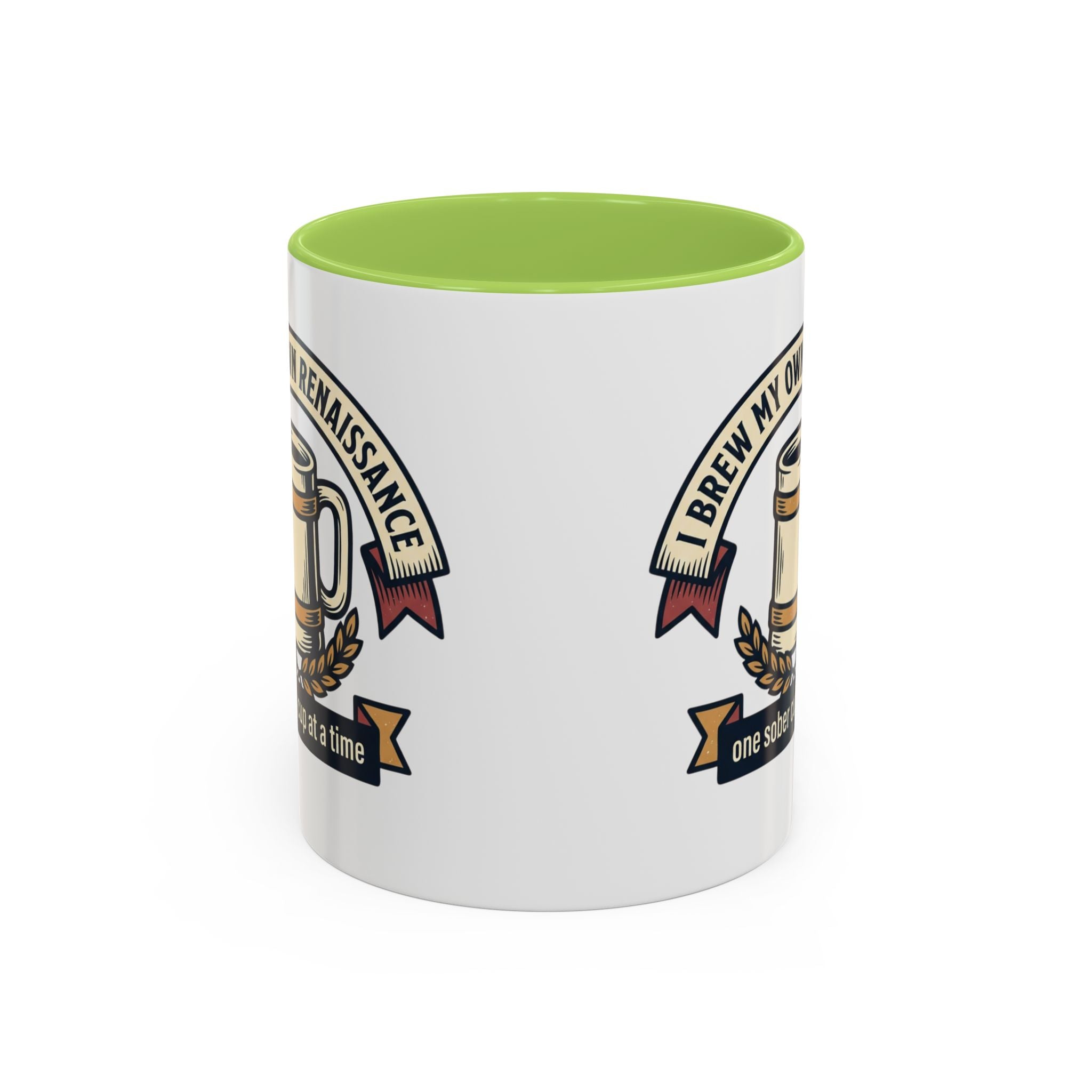 Sober Recovery Coffee Mug “I Brew My Own Renaissance”