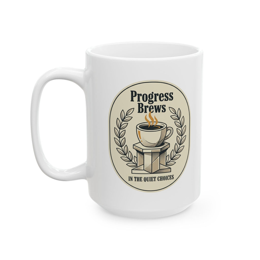Ceramic Mug — "Stay Positive, Stay Consistent" Inspirational Quote