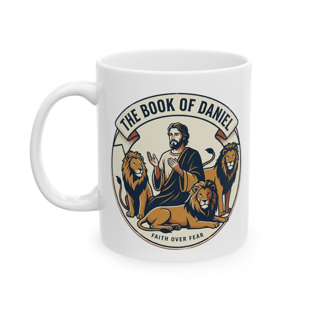 Vintage Lion Crest Ceramic Coffee Mug