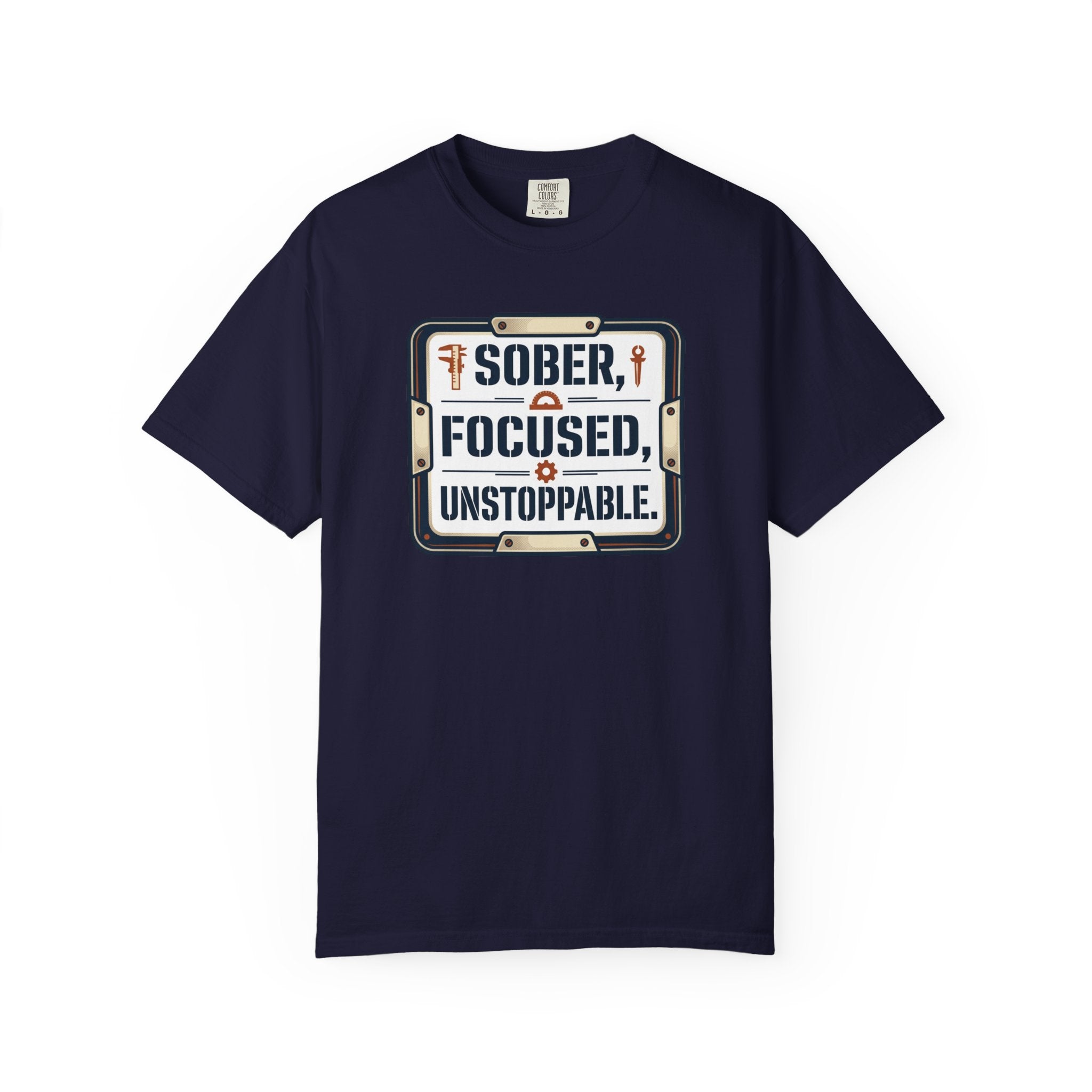 Sober Focused Unstoppable Graphic Tee – Relaxed Fit
