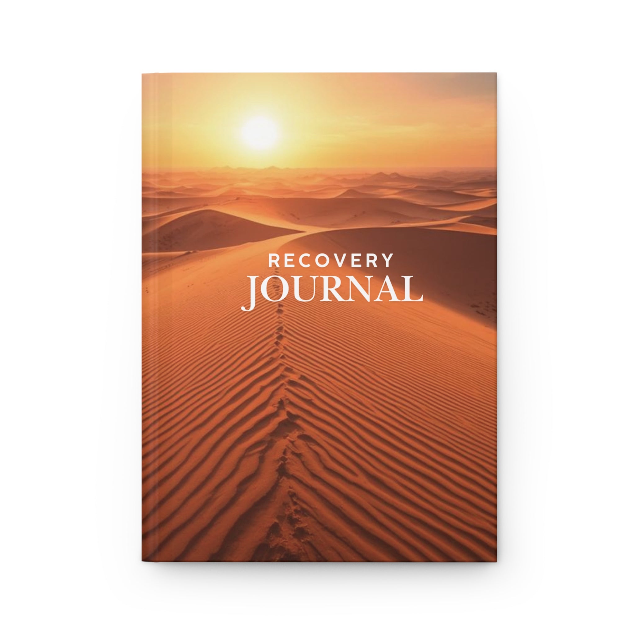 Recovery Journal Hardcover — Desert Sunrise Matte Hardcover Journal for Healing & Reflection
