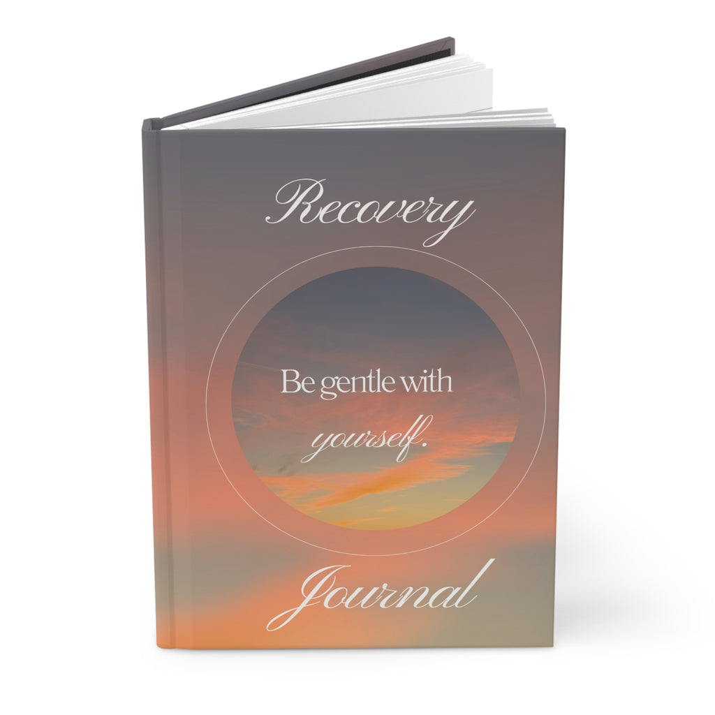 Recovery Hardcover Journal – Gentle Guided Writing Space
