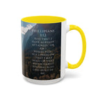 Philippians Bible Verse Mountain Mug – Ceramic Accent Cup