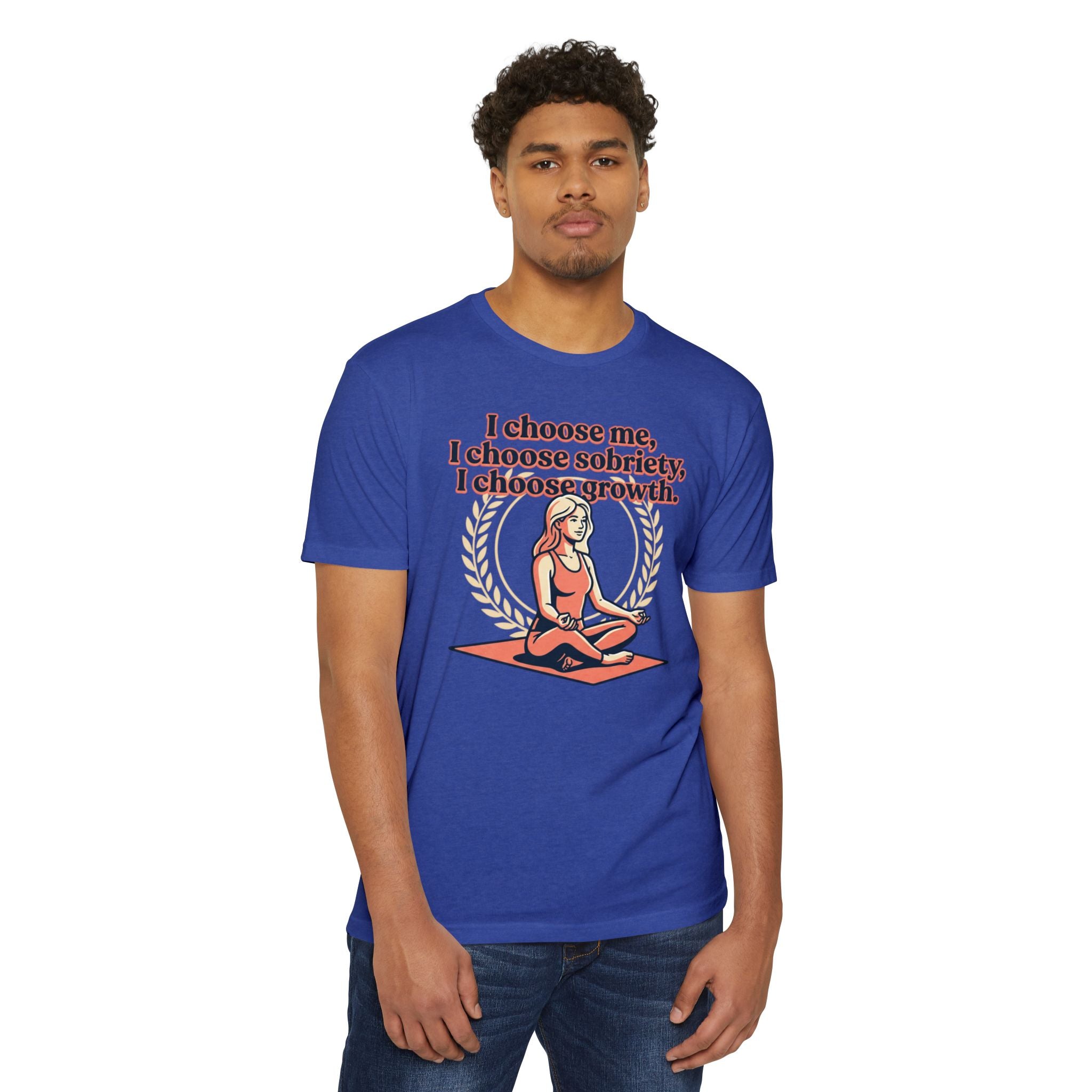 Sobriety And Self-Growth Yoga T-Shirt – Mindful Quote