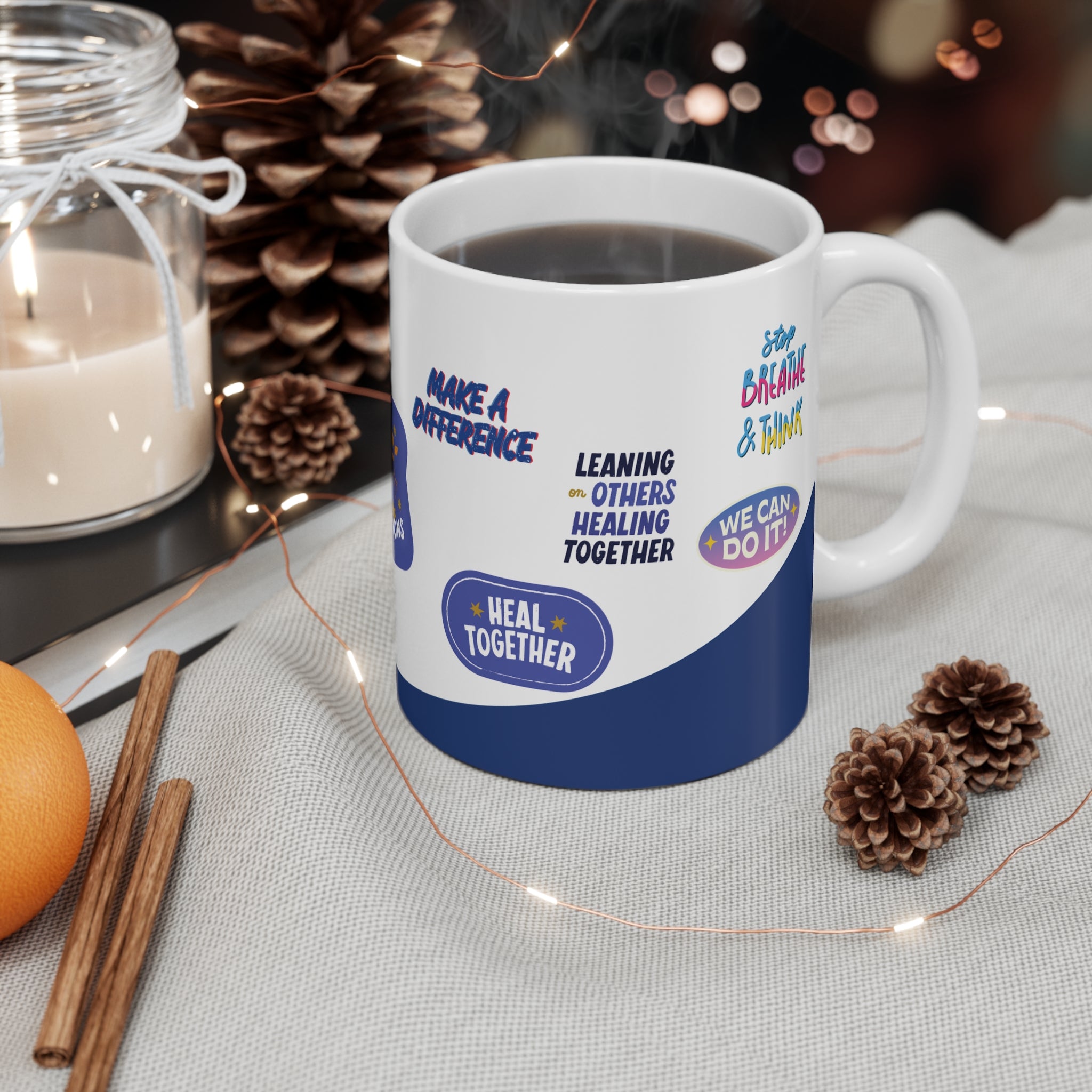 Recovery Support Ceramic Mug – Inspirational 11 oz Cup