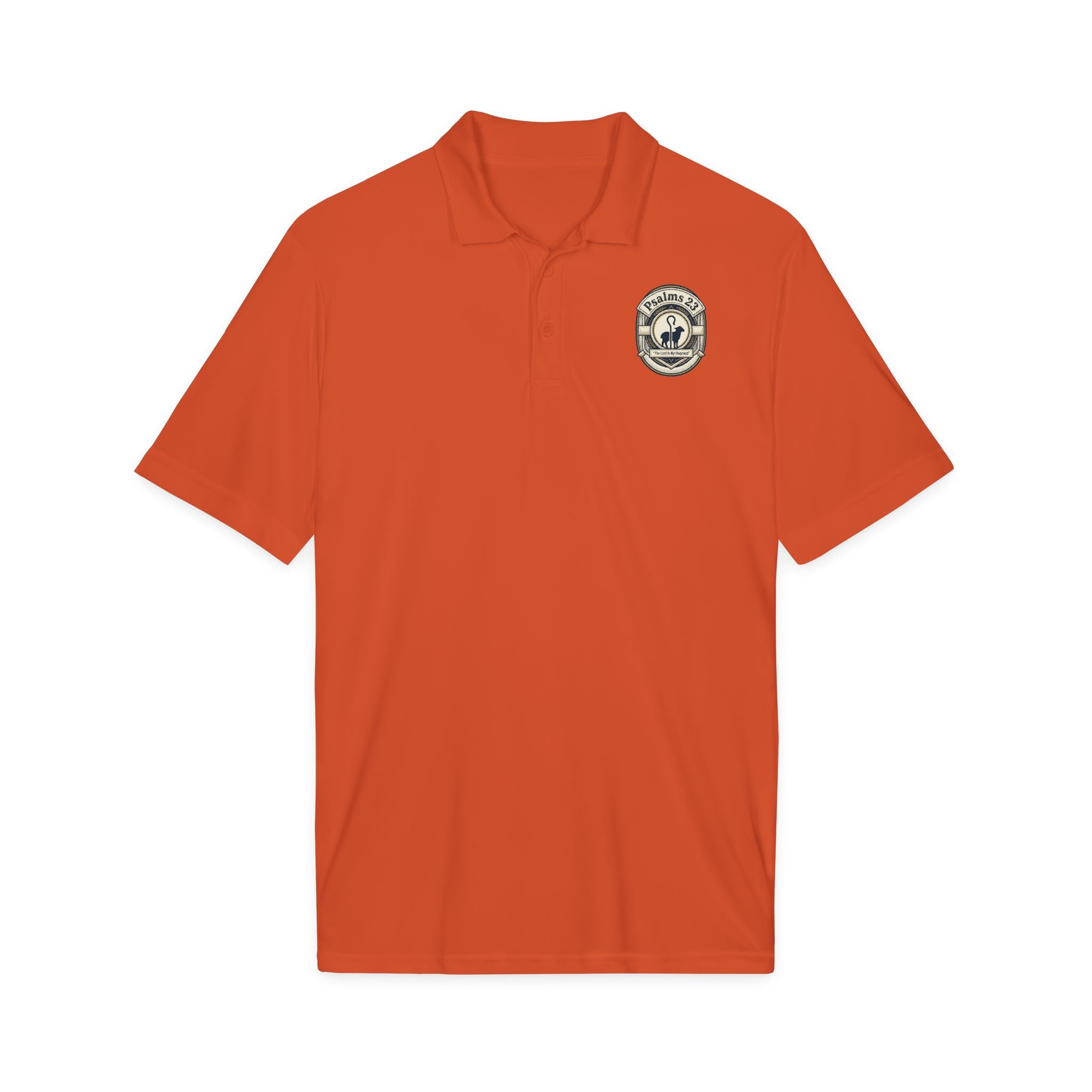Psalms 23 Embroidered Polo Shirt – Lightweight & Quick-Dry