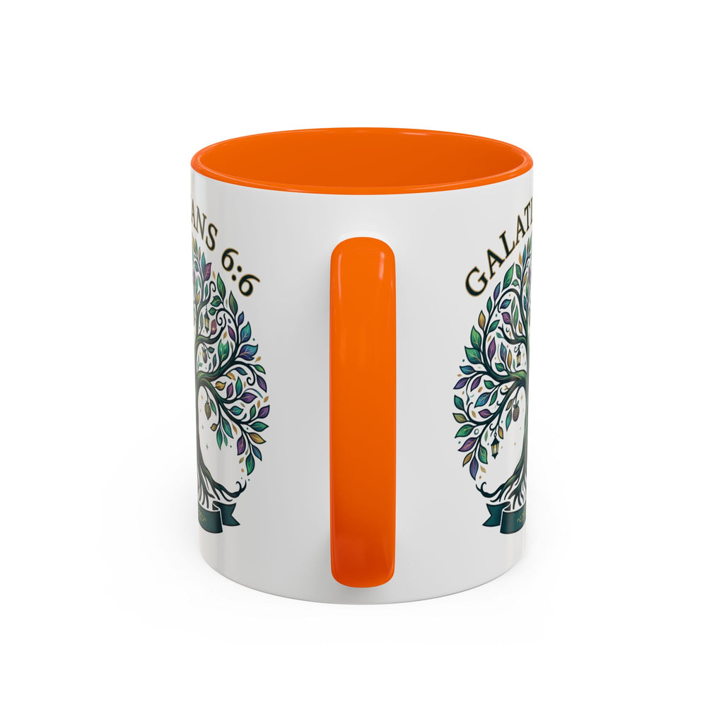 With Godliness There Is Contentment Christian Mug