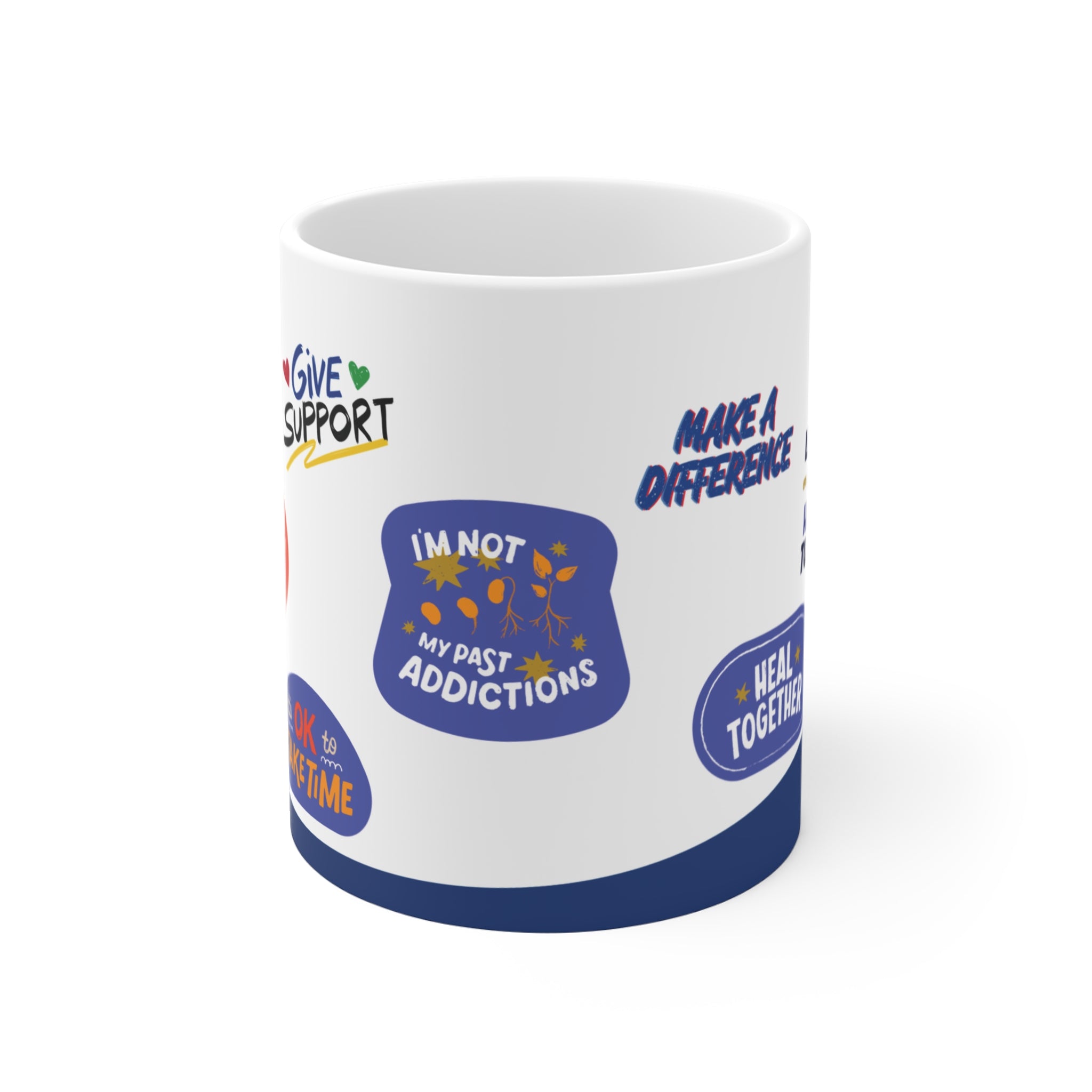 Recovery Support Ceramic Mug – Inspirational 11 oz Cup