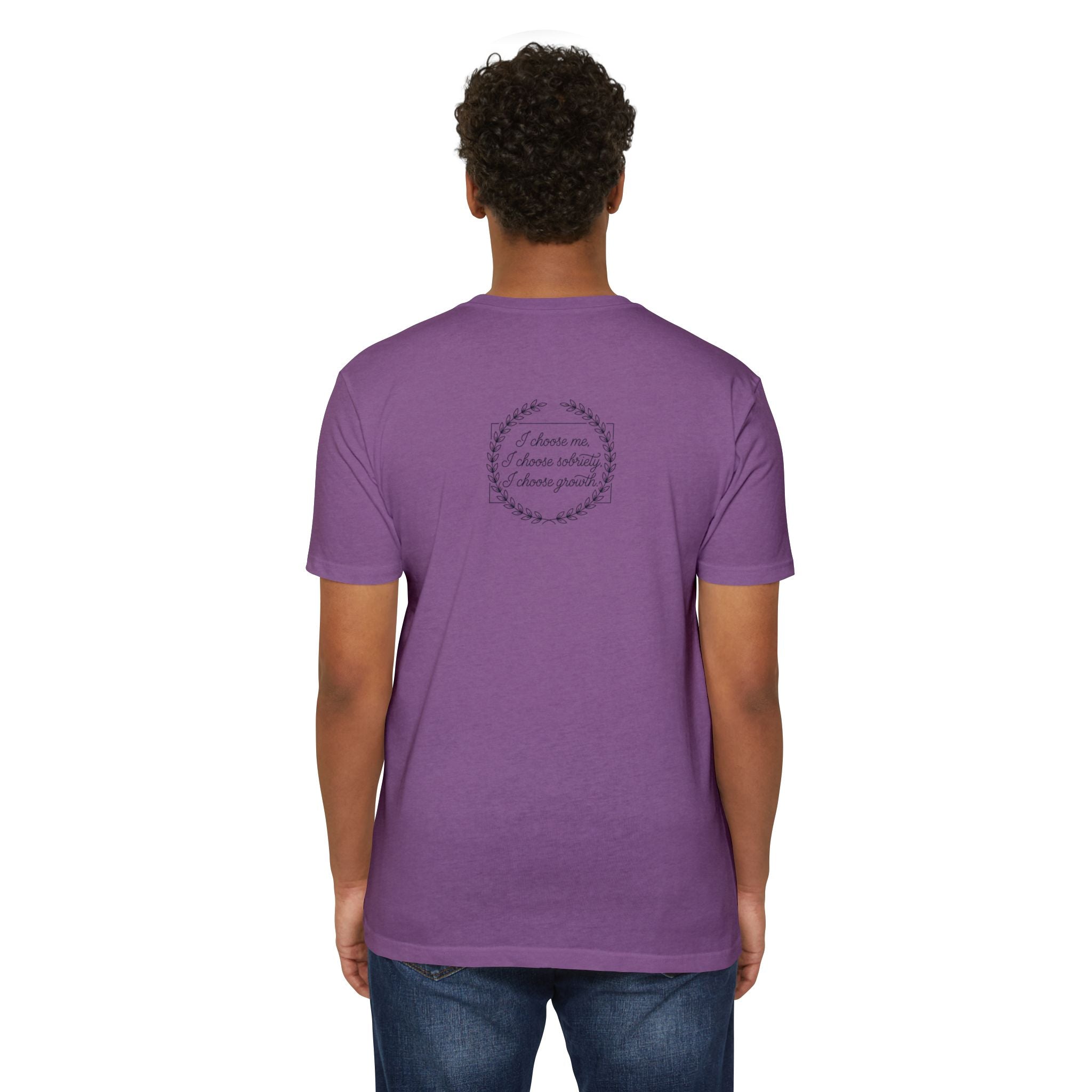 Sobriety And Self-Growth Yoga T-Shirt – Mindful Quote