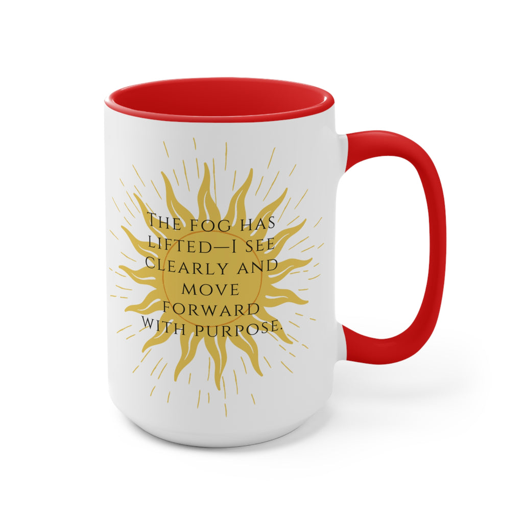 Sober Clarity Ceramic Accent Mug – Mindful Daily Reminder