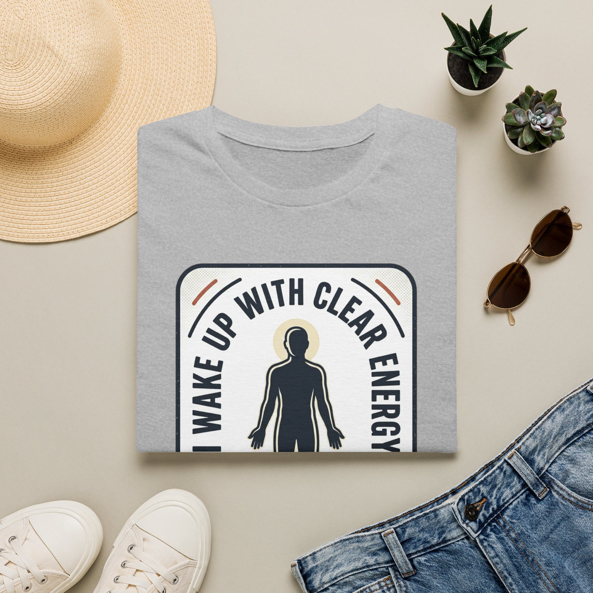 I Wake Up With Clear Energy Mindful Graphic T-Shirt