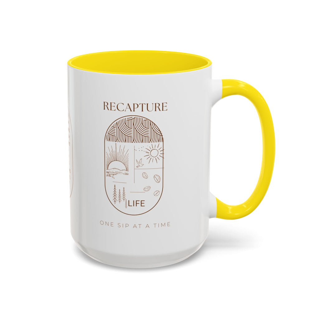 Thankful for Being Sober Recovery Accent Coffee Mug