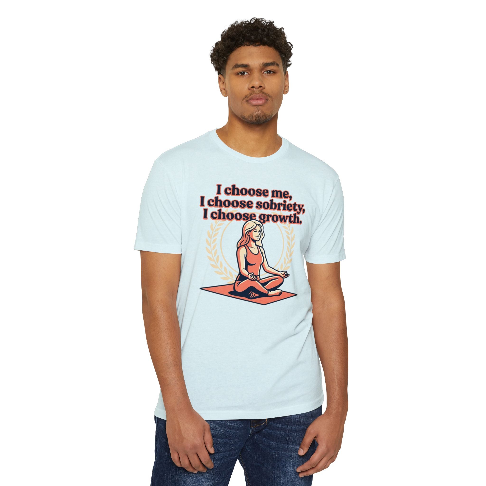 Sobriety And Self-Growth Yoga T-Shirt – Mindful Quote