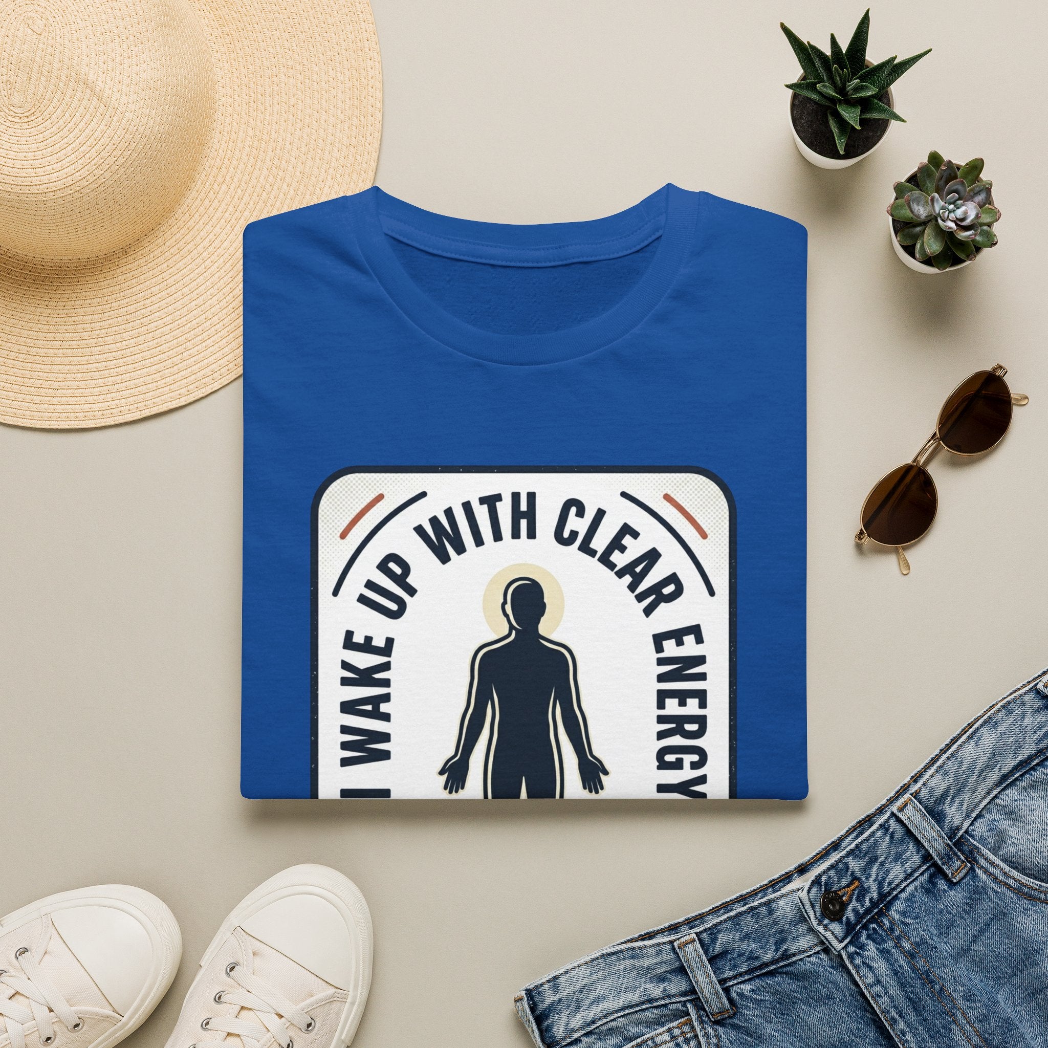I Wake Up With Clear Energy Mindful Graphic T-Shirt