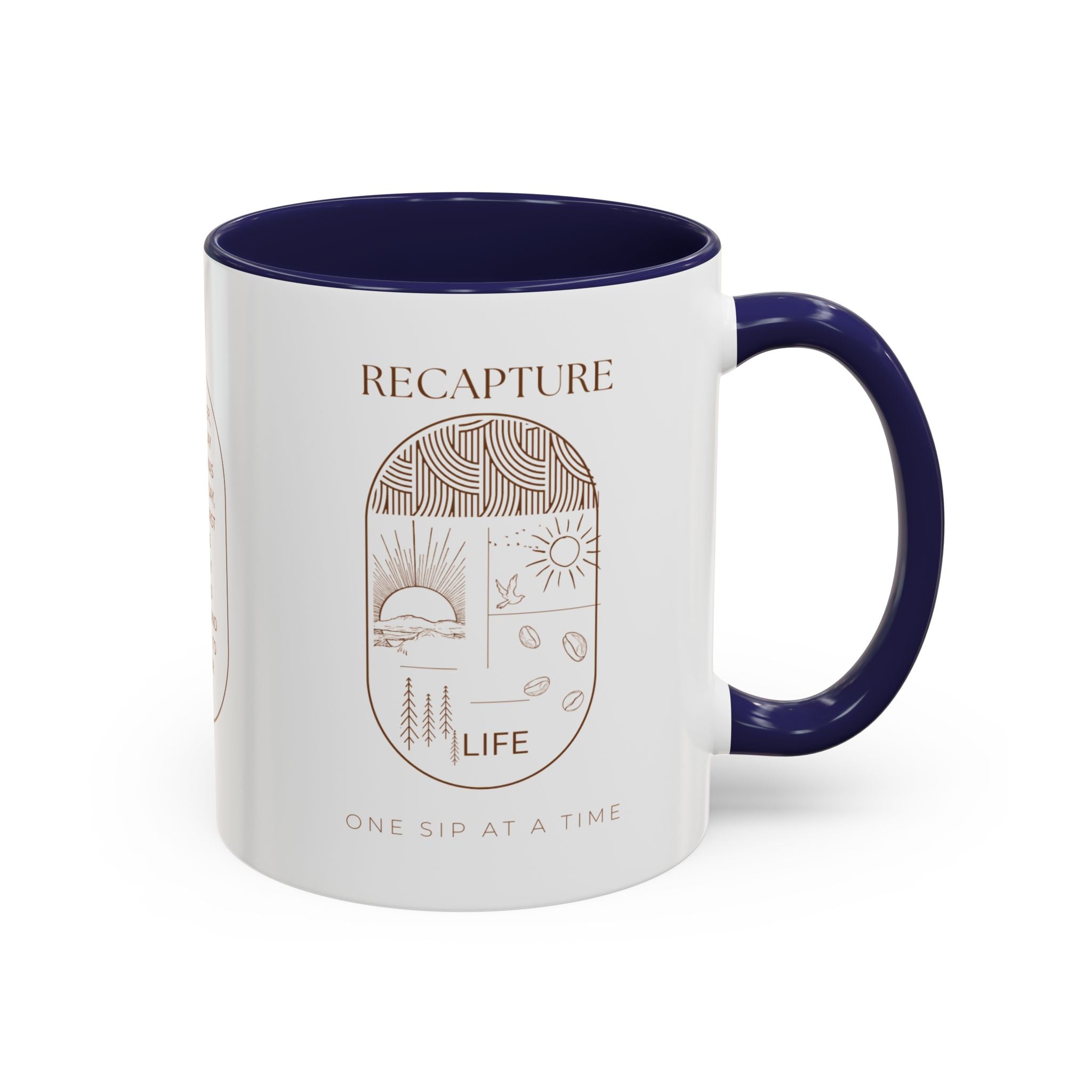 Thankful for Being Sober Recovery Accent Coffee Mug
