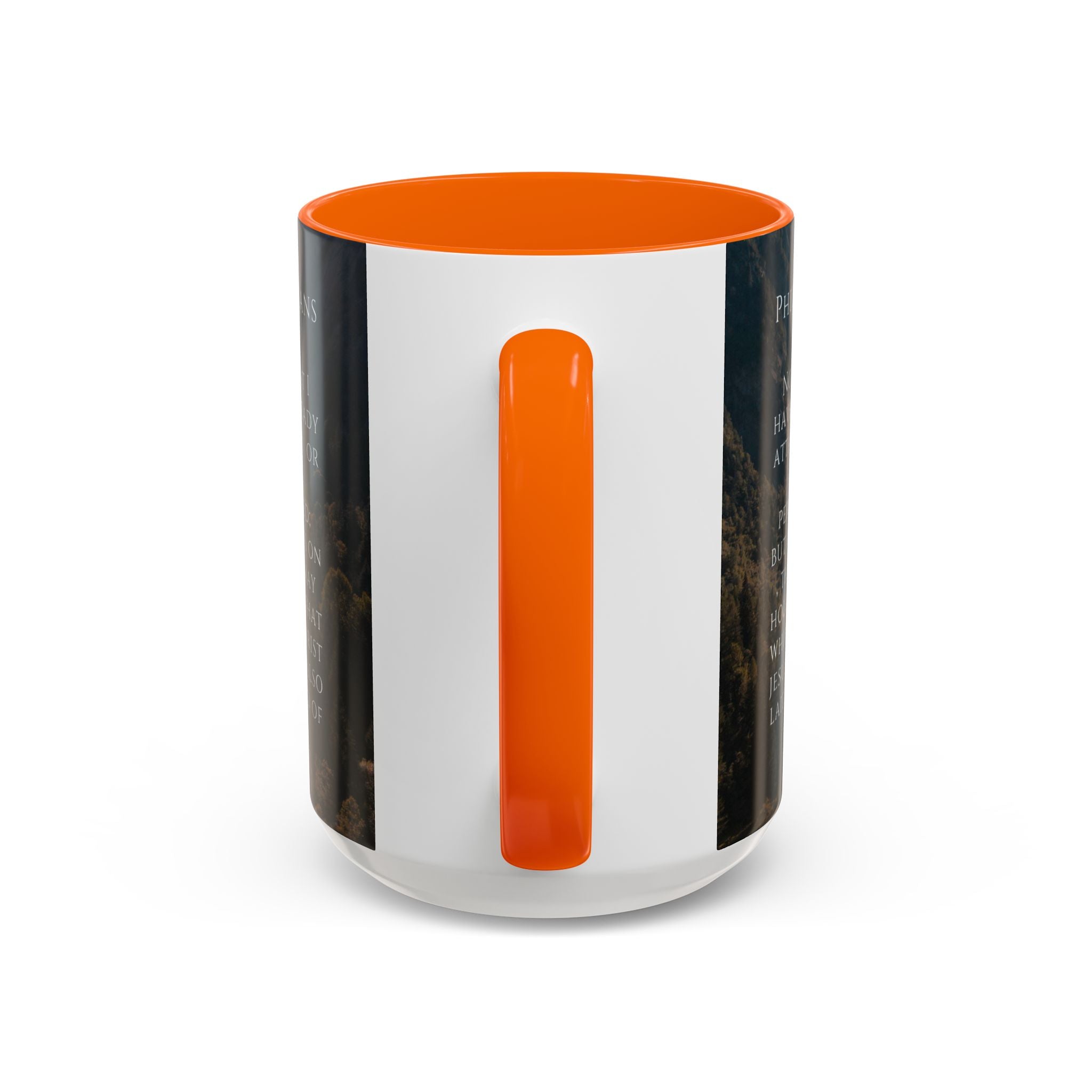 Philippians Bible Verse Mountain Mug – Ceramic Accent Cup