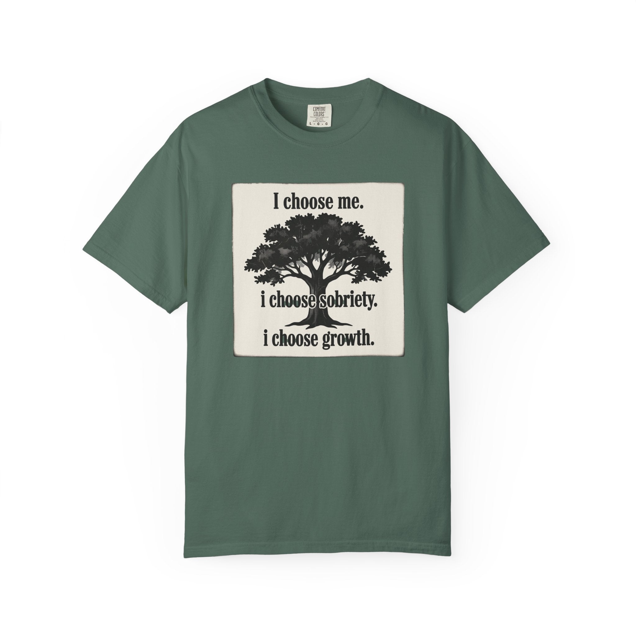 Sobriety Recovery T-Shirt – I Choose Me Tree Design