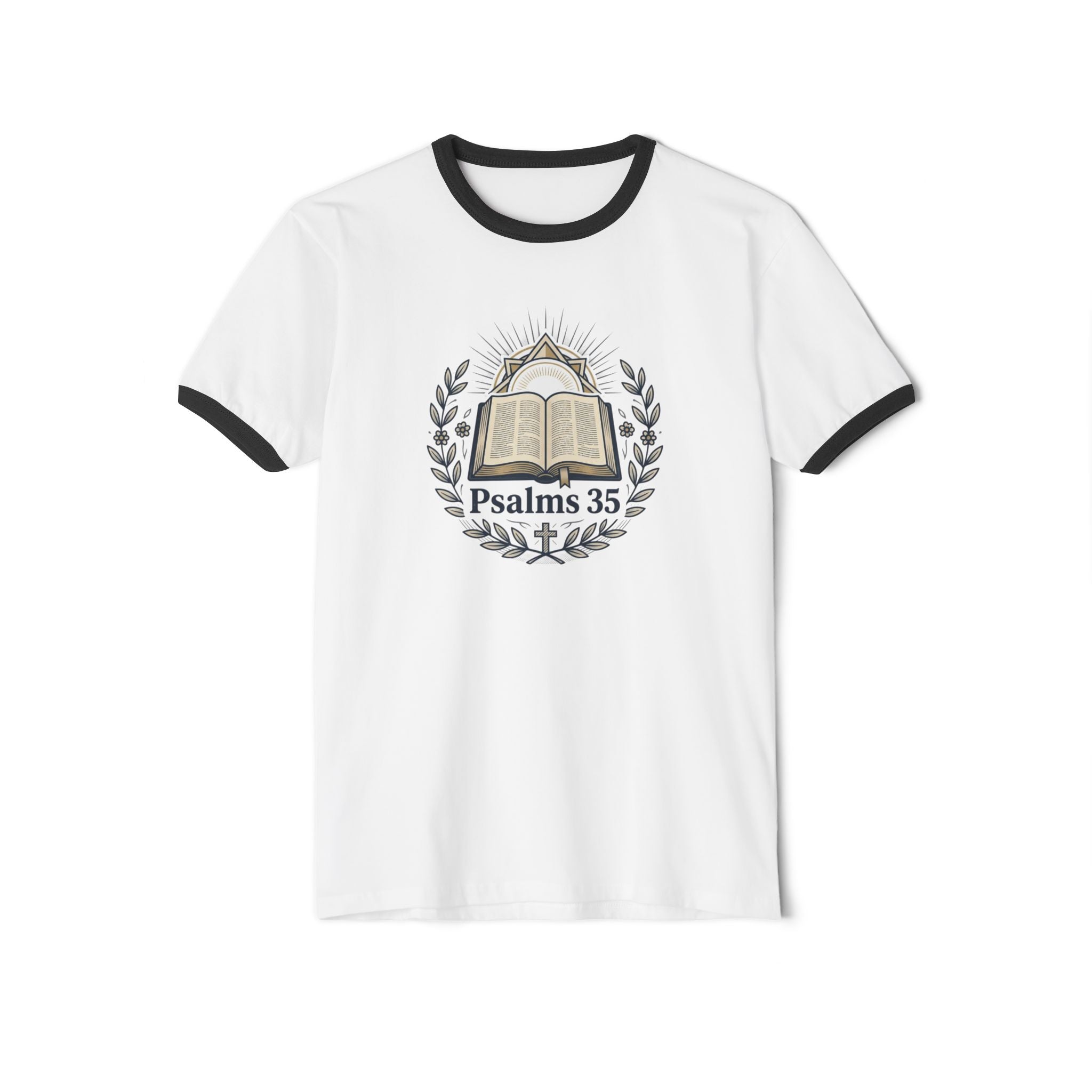 “God Goes With You” Christian Cotton Ringer T-Shirt