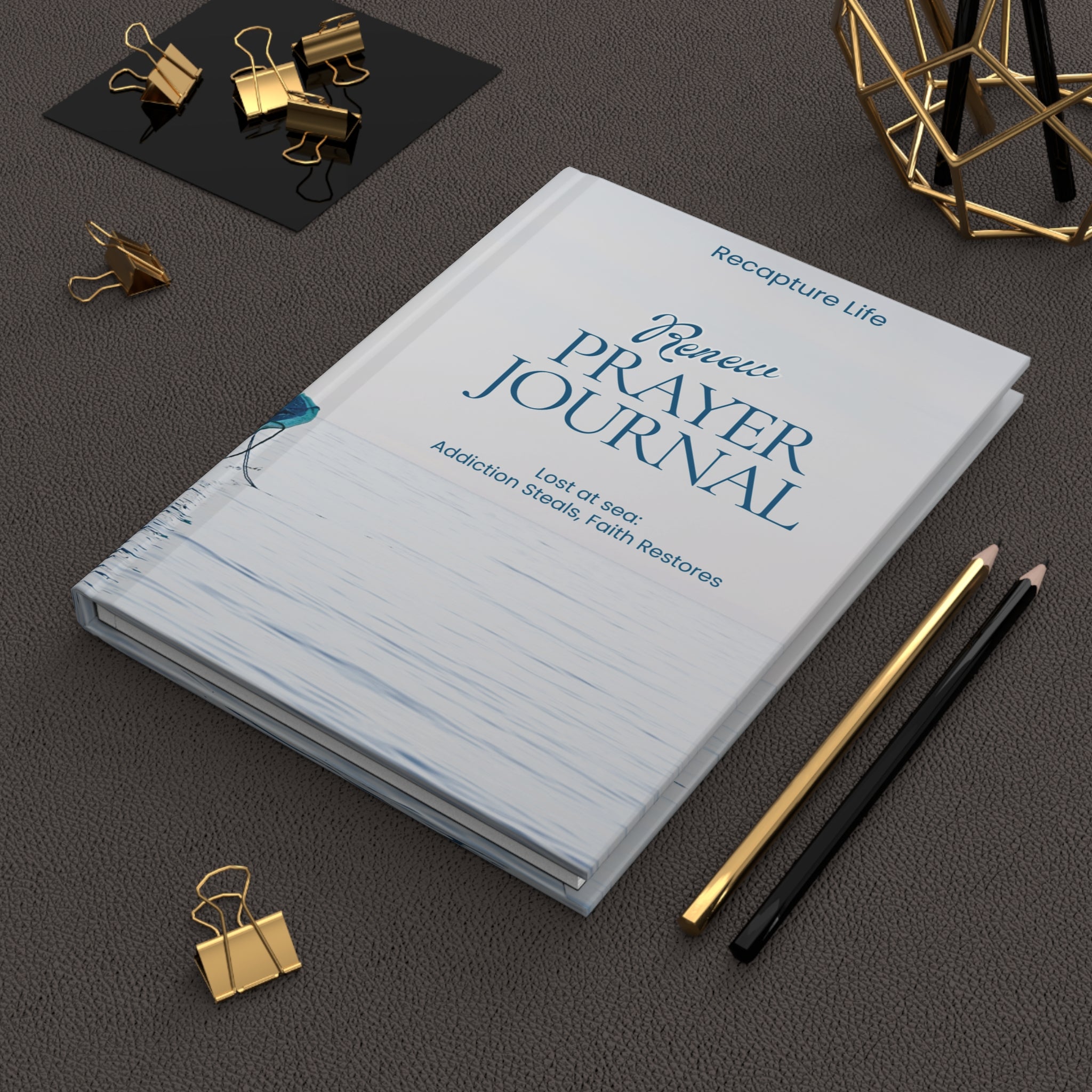 Renew Prayer Journal Hardcover Notebook for Faith & Recovery