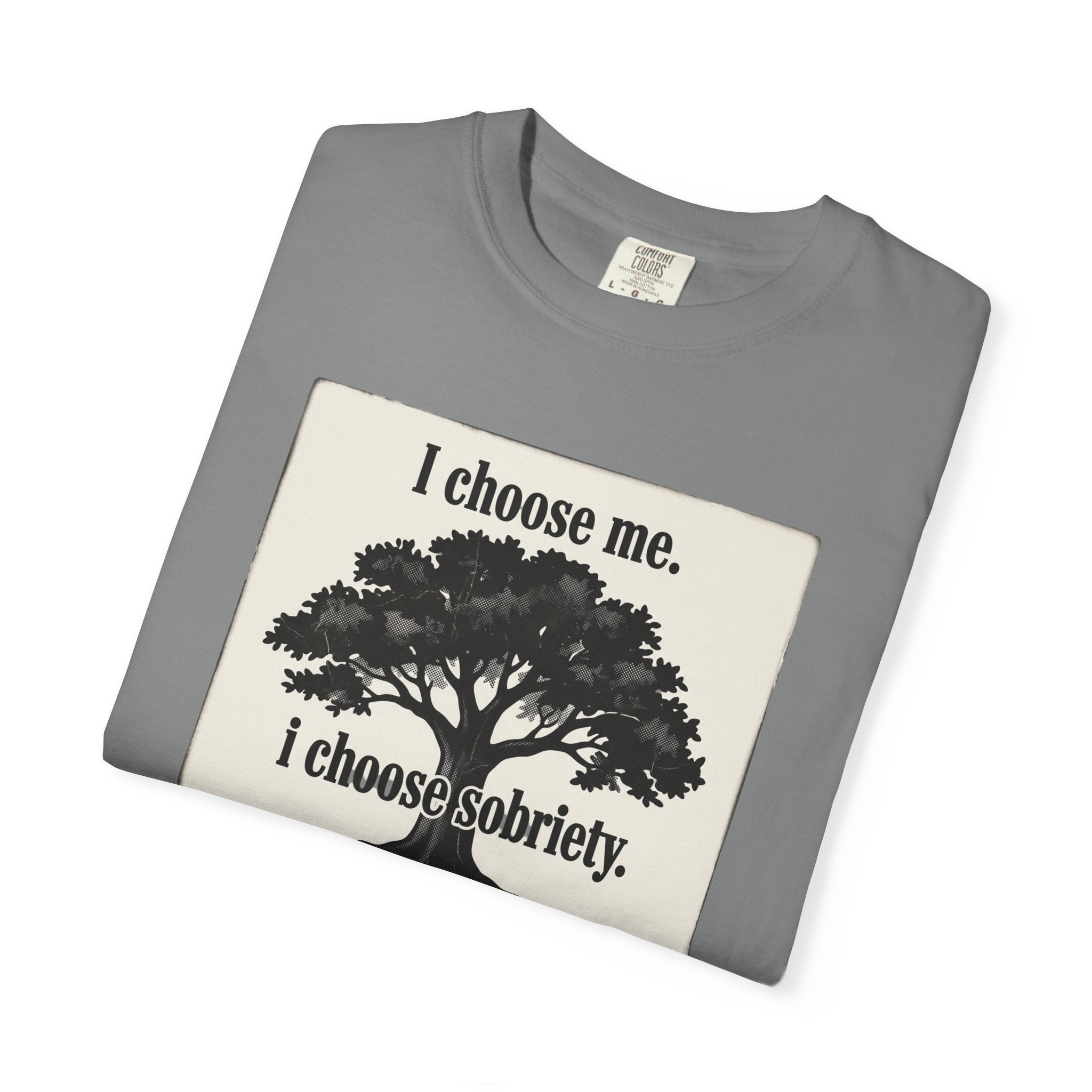 Sobriety Recovery T-Shirt – I Choose Me Tree Design