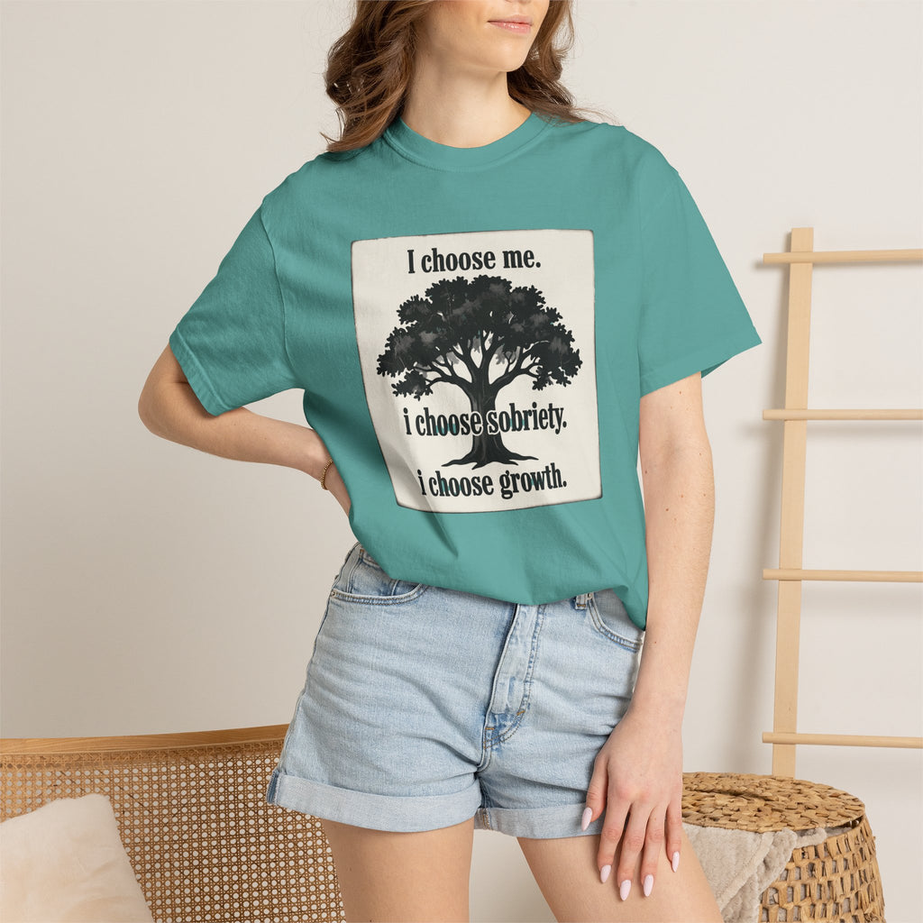 Sobriety Recovery T-Shirt – I Choose Me Tree Design