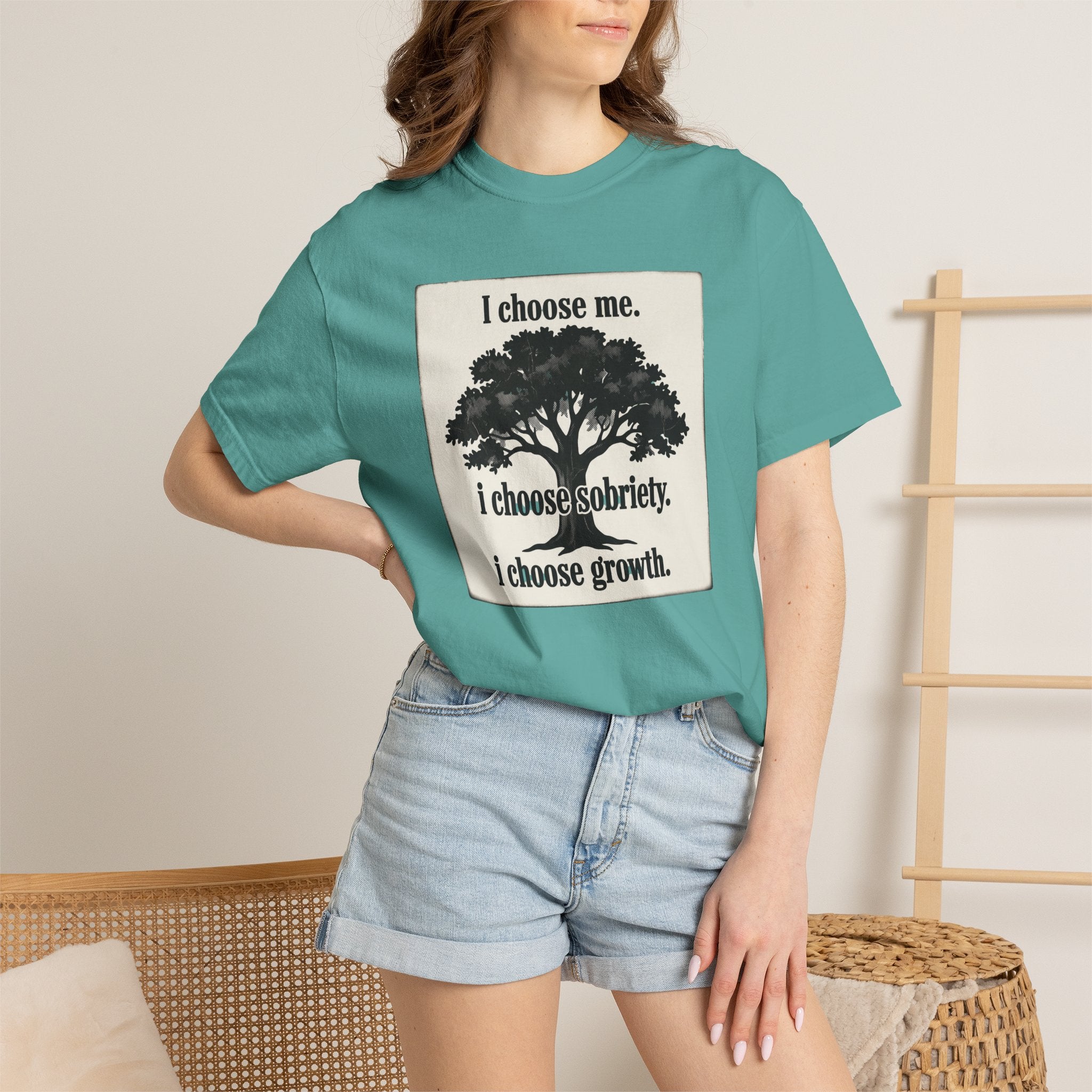 Sobriety Recovery T-Shirt – I Choose Me Tree Design
