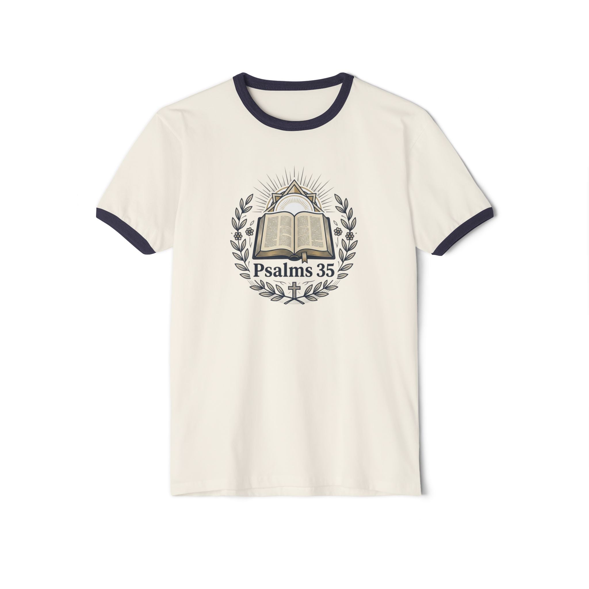 “God Goes With You” Christian Cotton Ringer T-Shirt