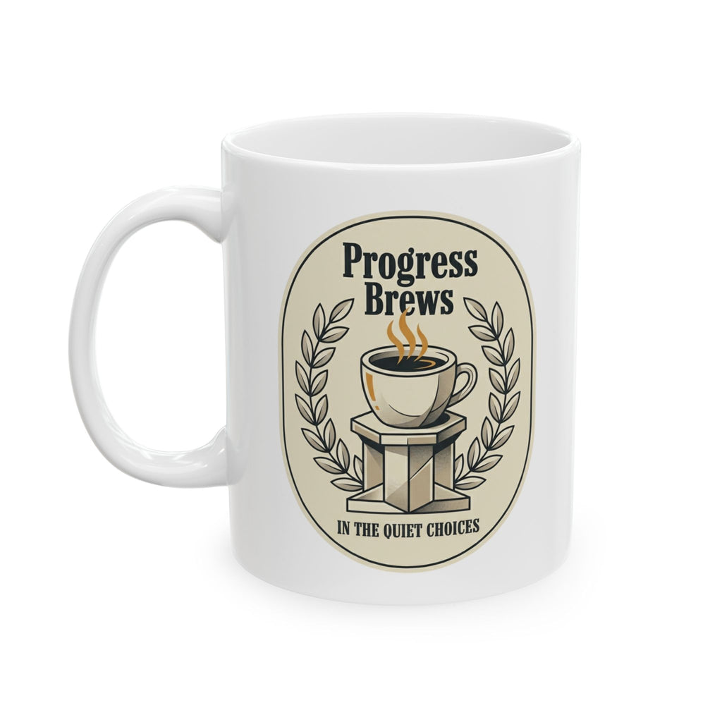 Ceramic Mug — "Stay Positive, Stay Consistent" Inspirational Quote