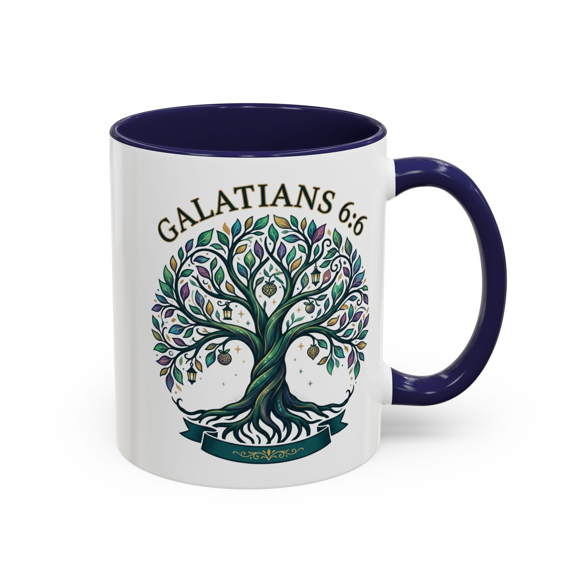 With Godliness There Is Contentment Christian Mug